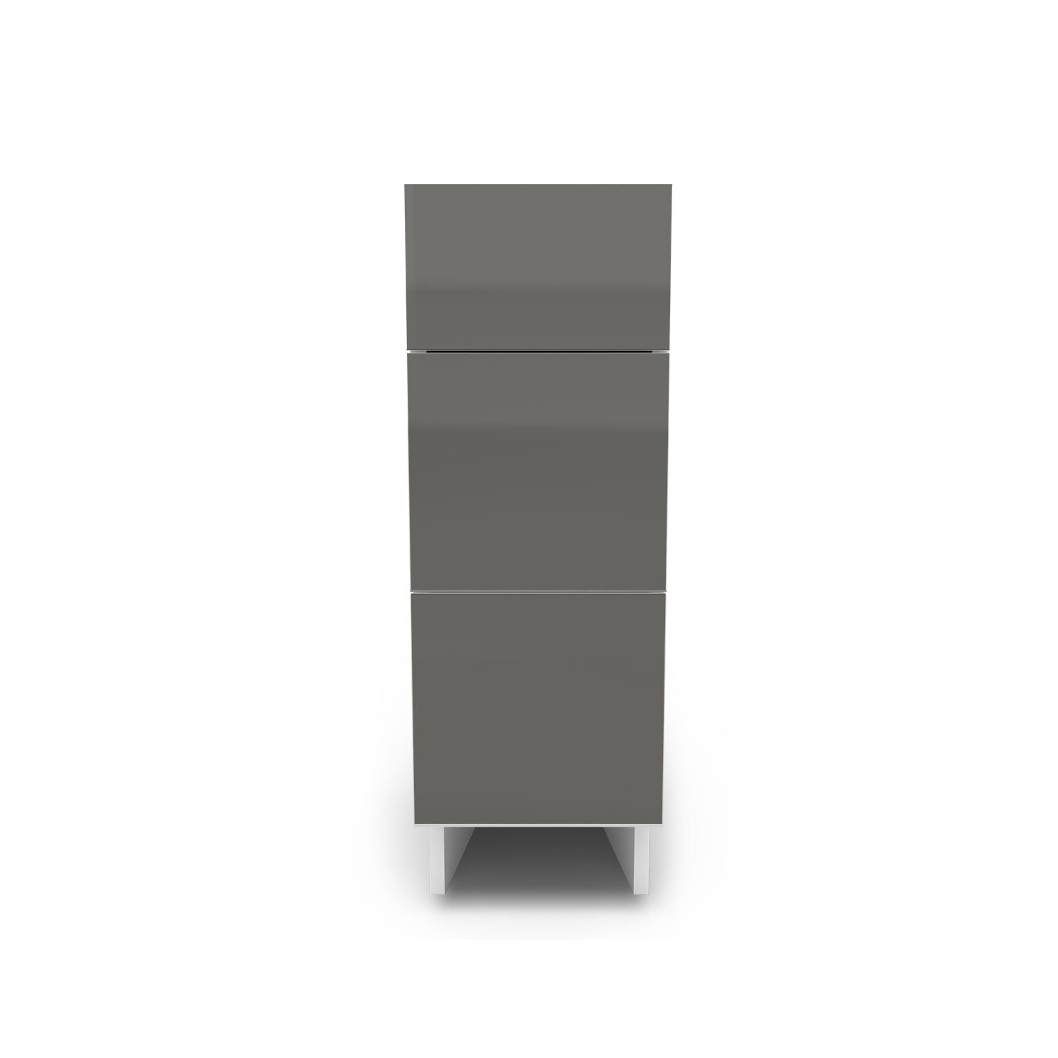 Meuble de cuisine bas - 3 tiroirs fini lustré