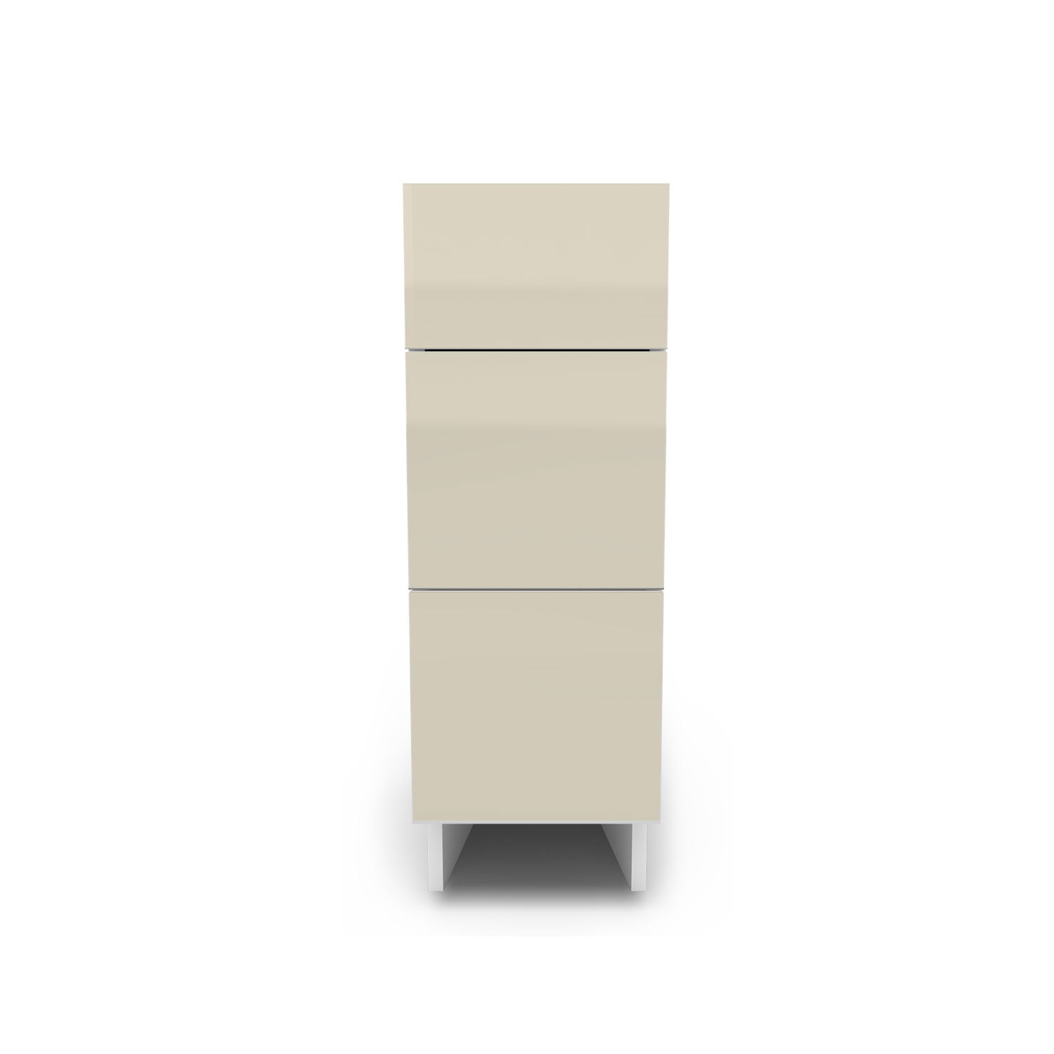Meuble de cuisine bas - 3 tiroirs fini lustré
