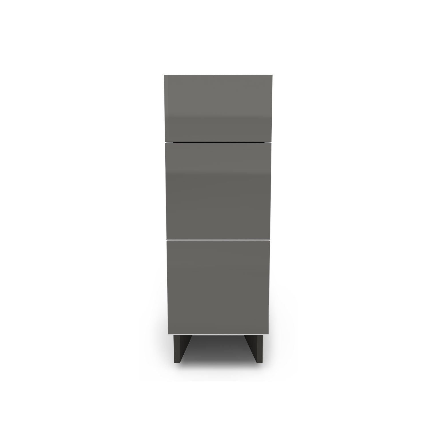 Meuble de cuisine bas - 3 tiroirs fini lustré
