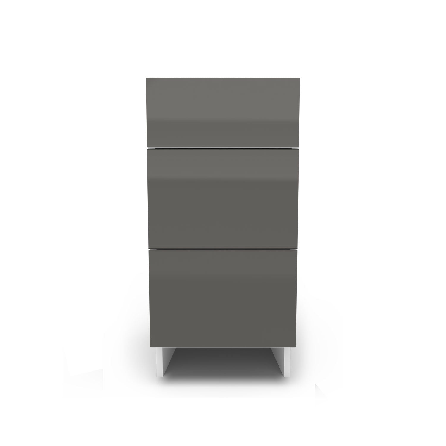 Meuble de cuisine bas - 3 tiroirs fini lustré