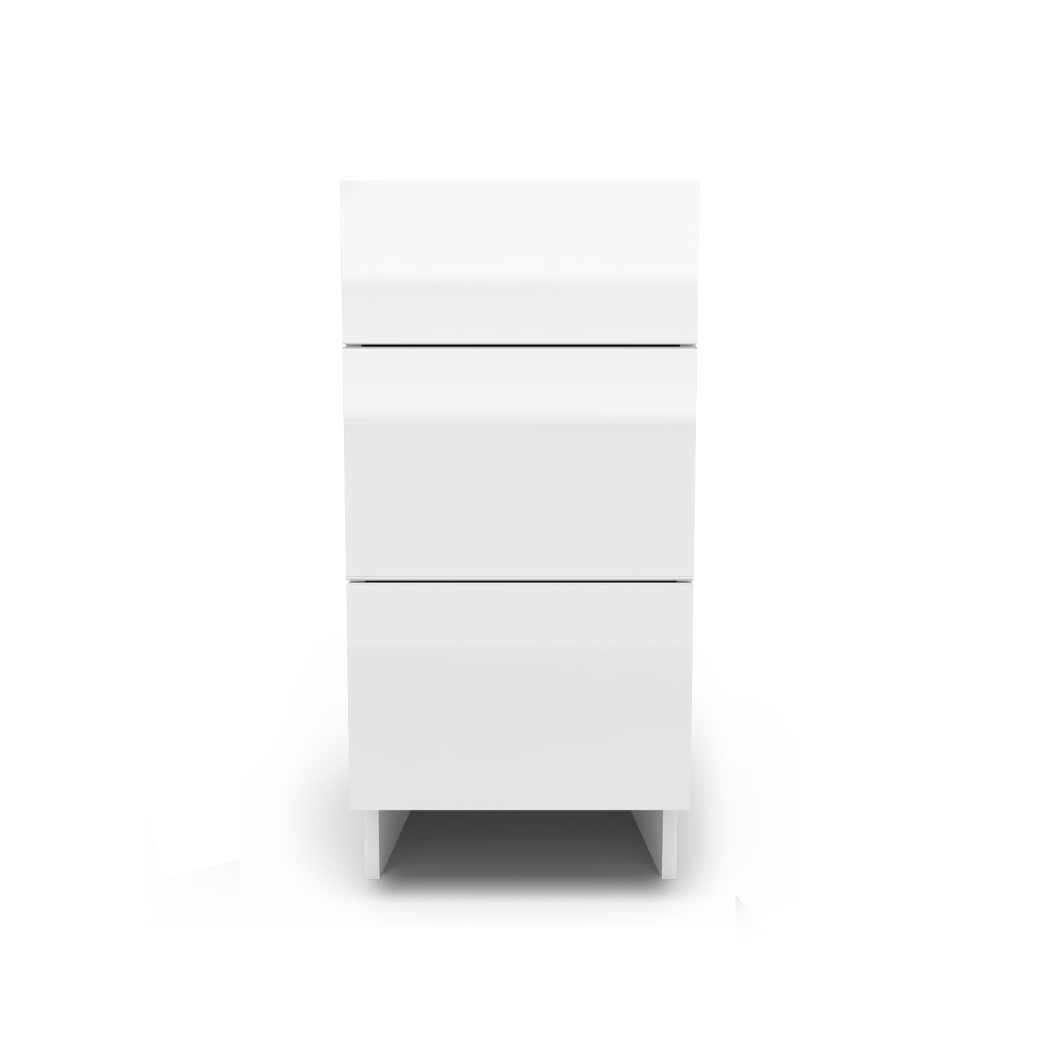 Meuble de cuisine bas - 3 tiroirs fini lustré