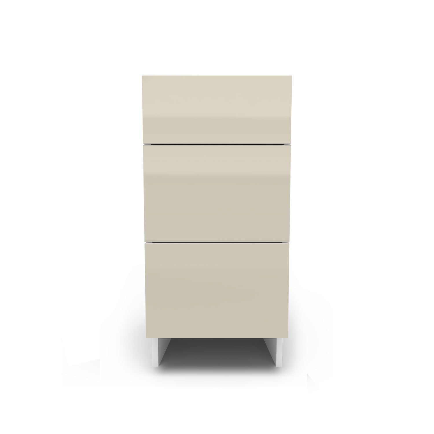 Meuble de cuisine bas - 3 tiroirs fini lustré