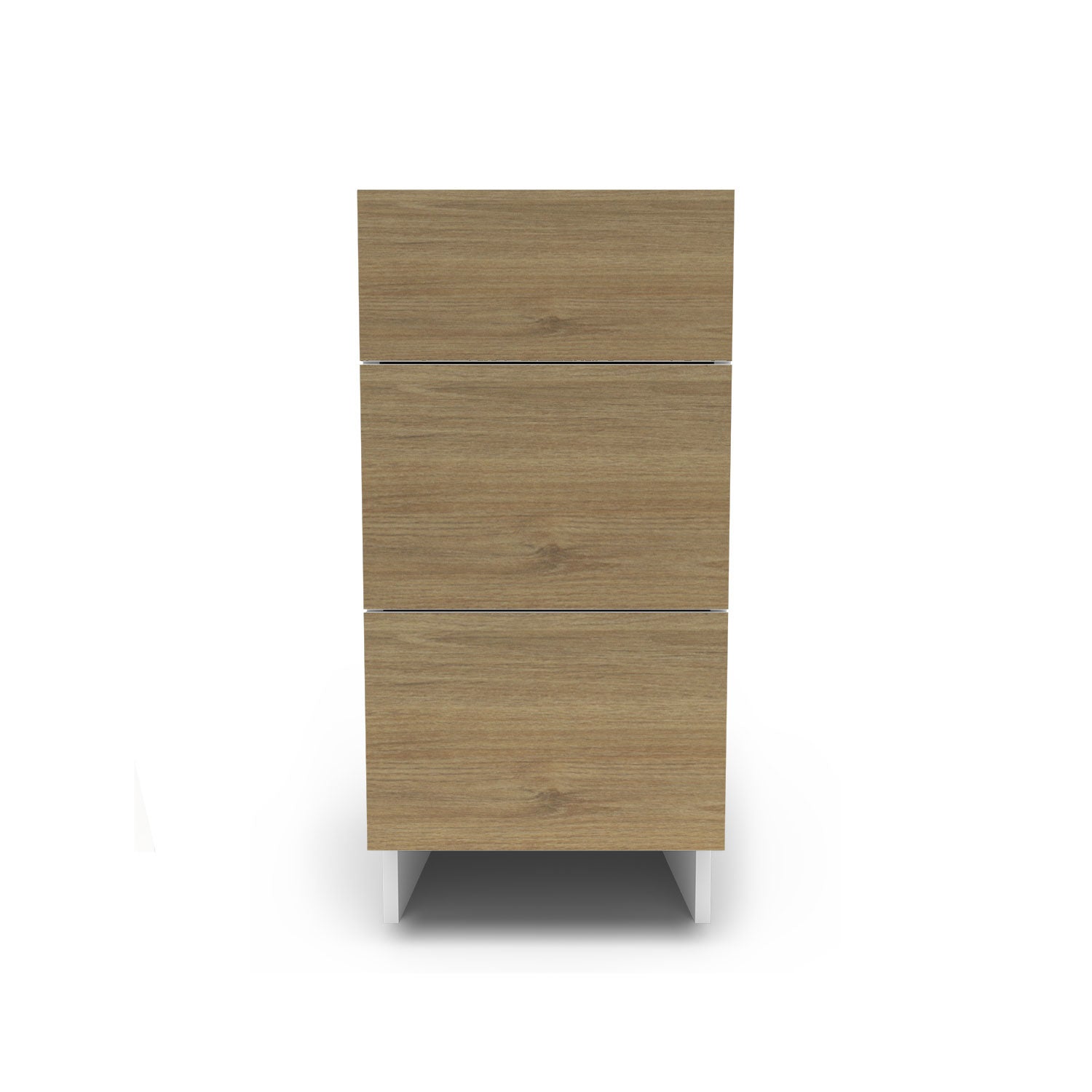 Meuble de cuisine bas - 3 tiroirs fini bois