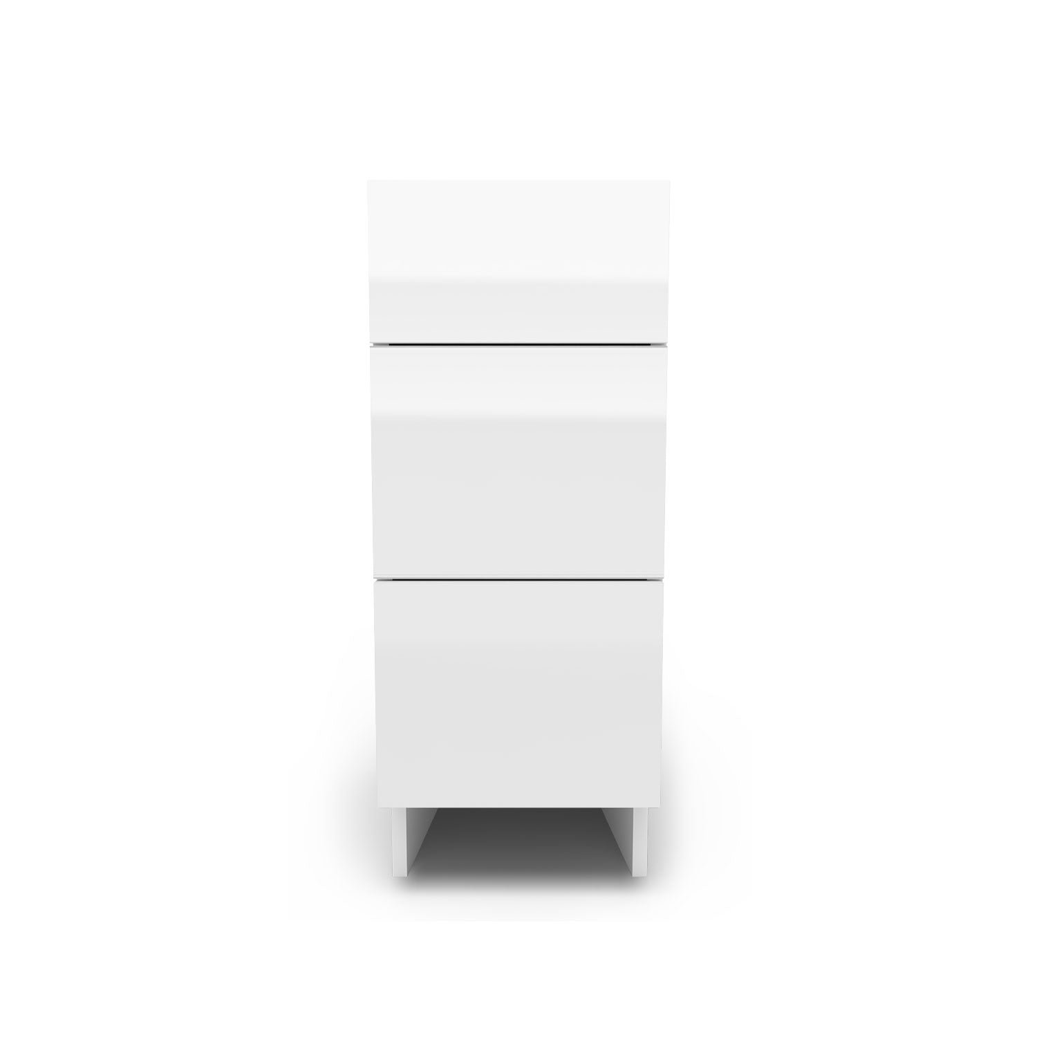 Meuble de cuisine bas - 3 tiroirs fini lustré