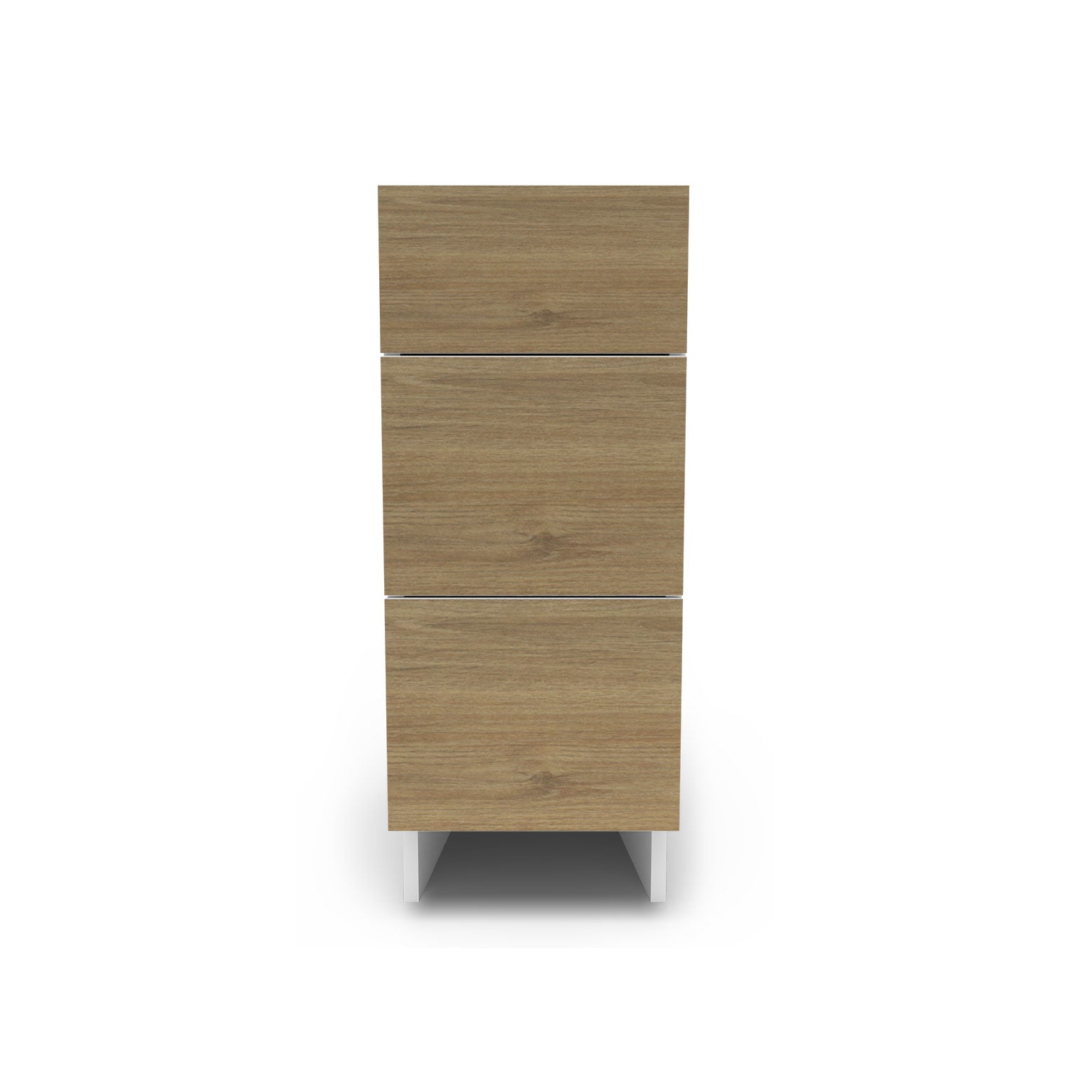 Meuble de cuisine bas - 3 tiroirs fini bois