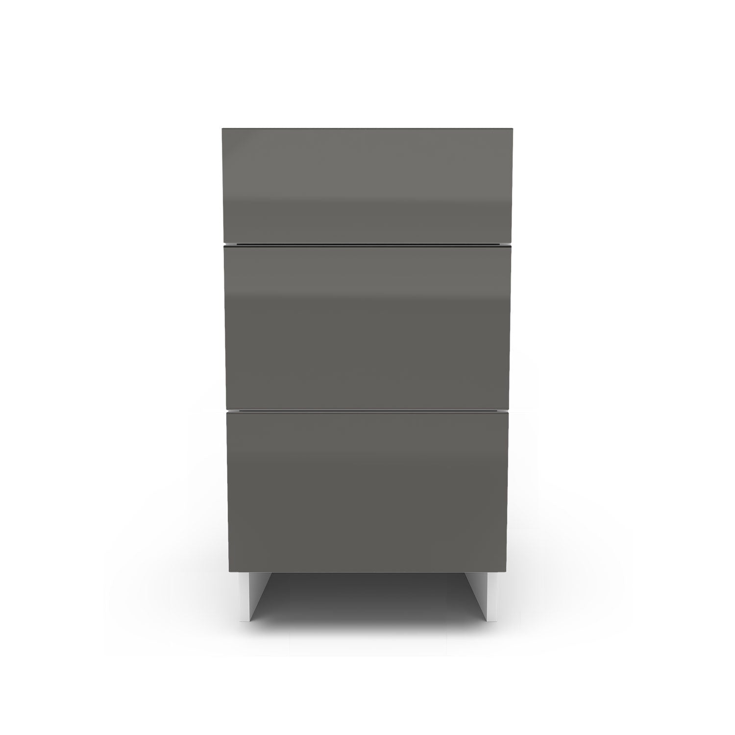 Meuble de cuisine bas - 3 tiroirs fini lustré