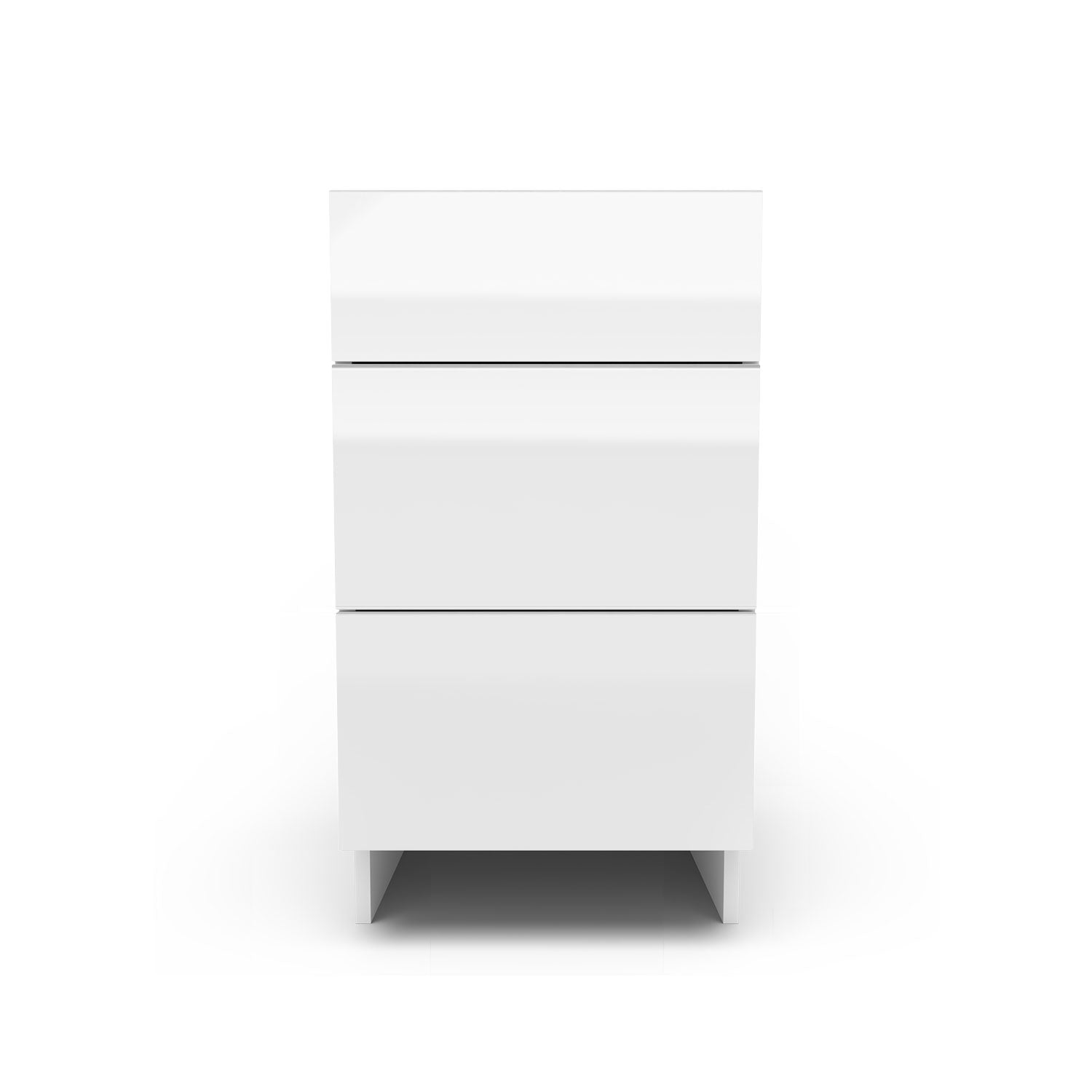 Meuble de cuisine bas - 3 tiroirs fini lustré