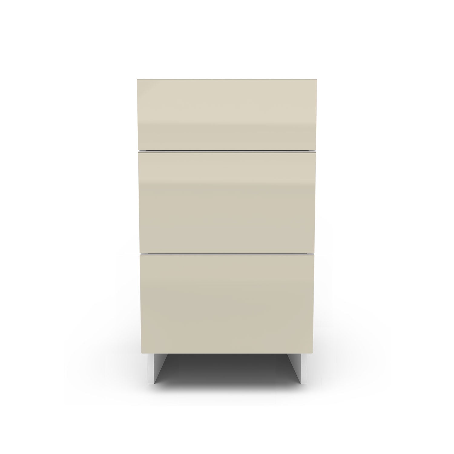 Meuble de cuisine bas - 3 tiroirs fini lustré