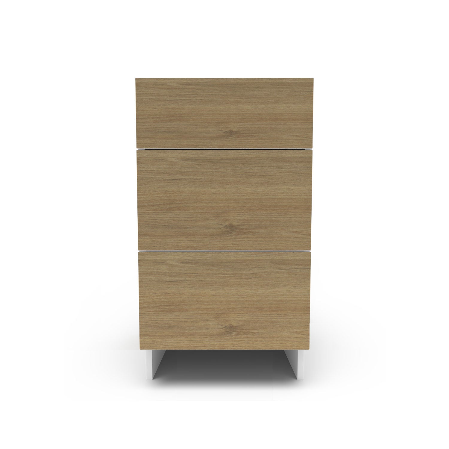 Meuble de cuisine bas - 3 tiroirs fini bois