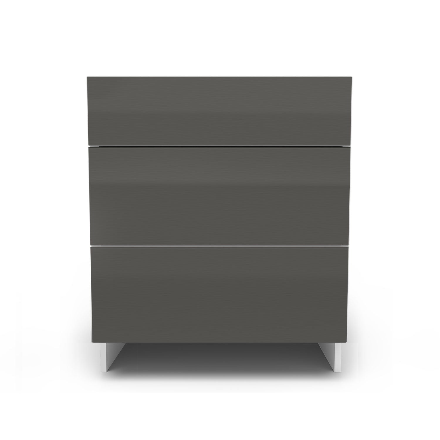Meuble de cuisine bas - 3 tiroirs fini lustré