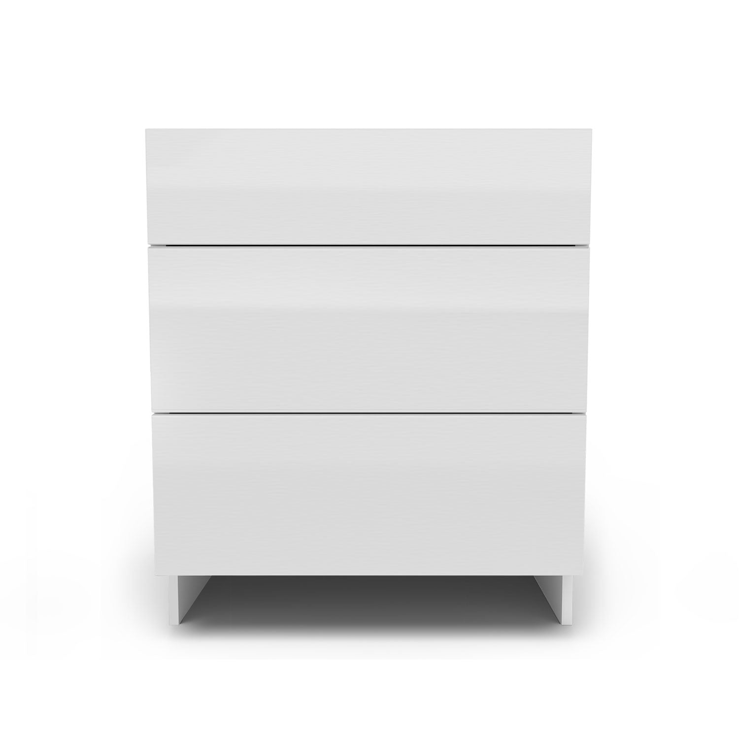 Meuble de cuisine bas - 3 tiroirs fini lustré