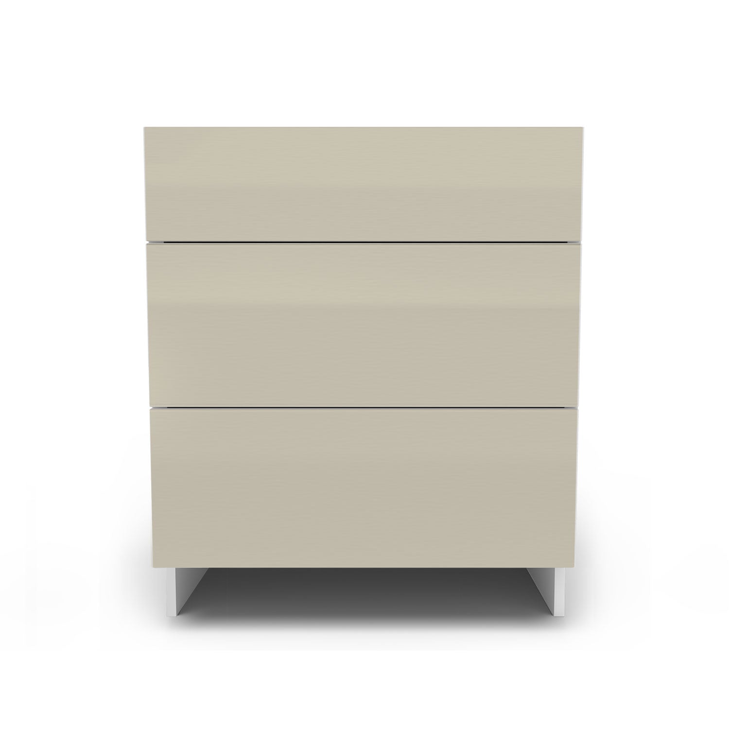 Meuble de cuisine bas - 3 tiroirs fini lustré