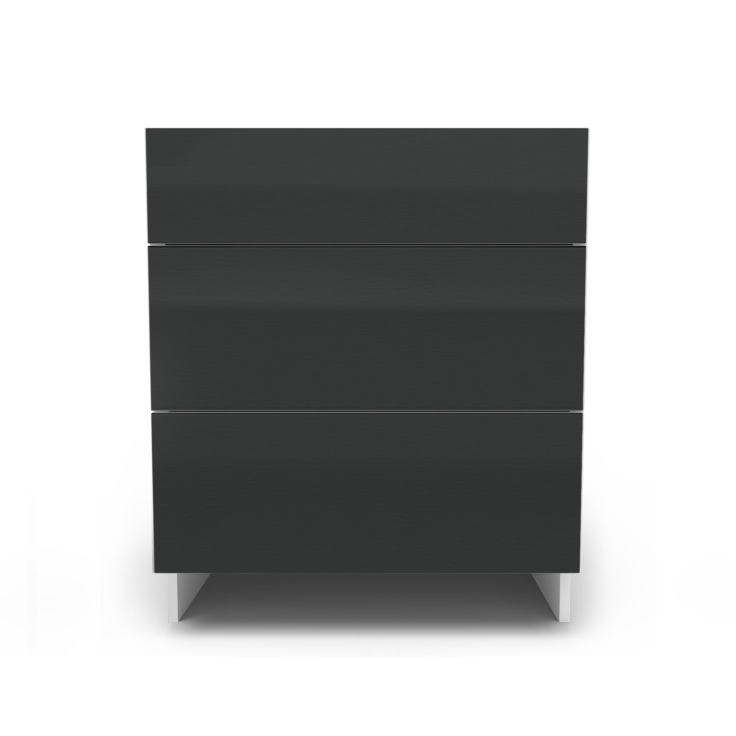Meuble de cuisine bas - 3 tiroirs fini lustré