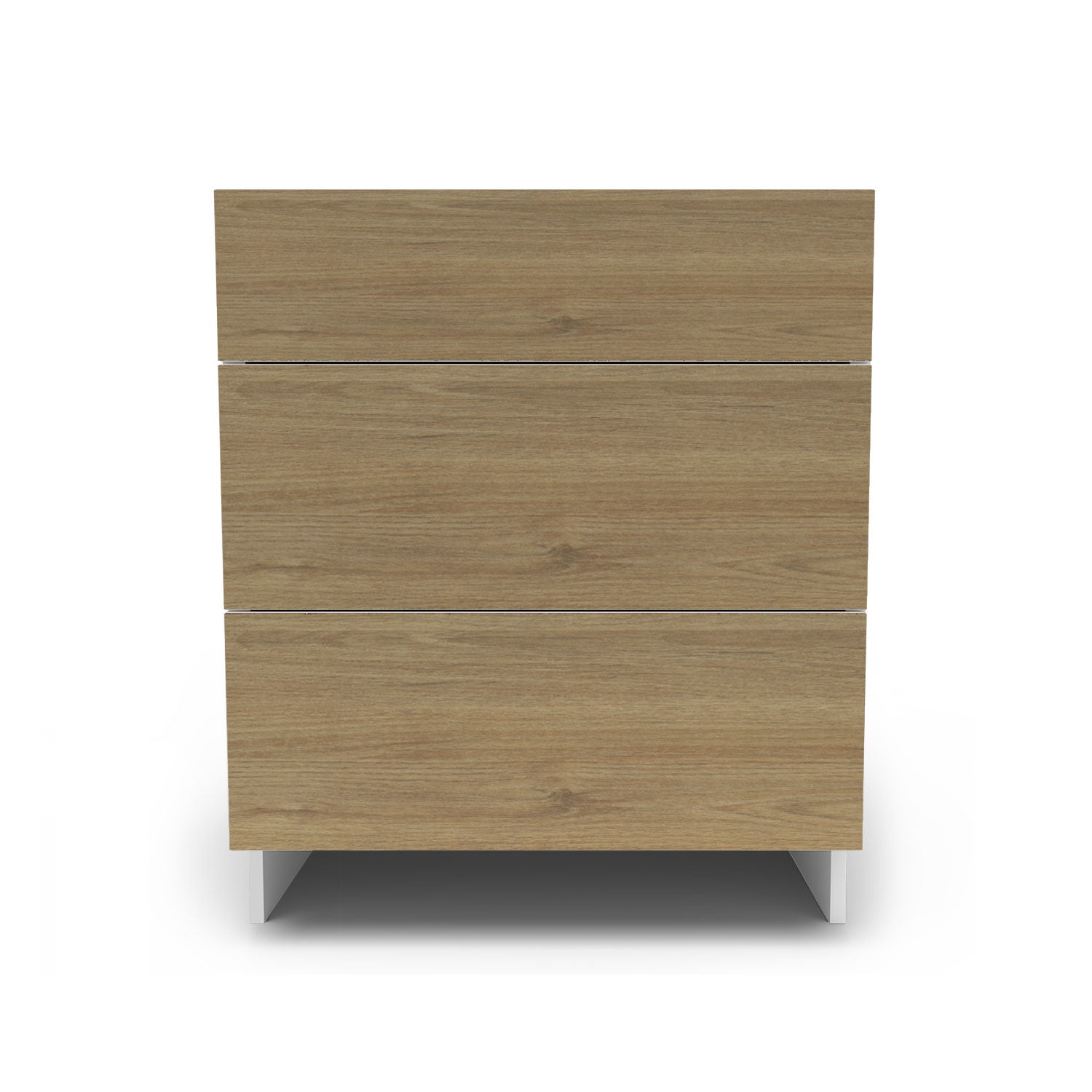 Meuble de cuisine bas - 3 tiroirs fini bois