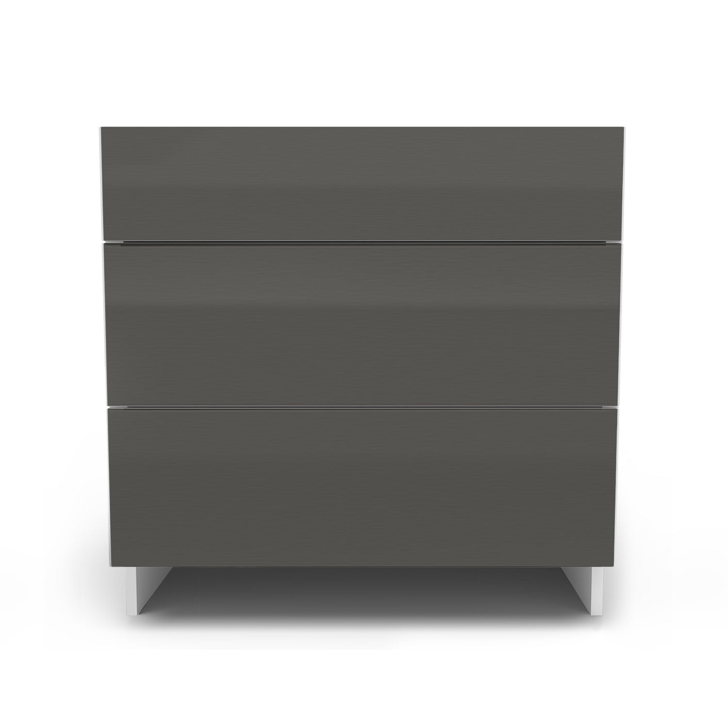 Meuble de cuisine bas - 3 tiroirs fini lustré