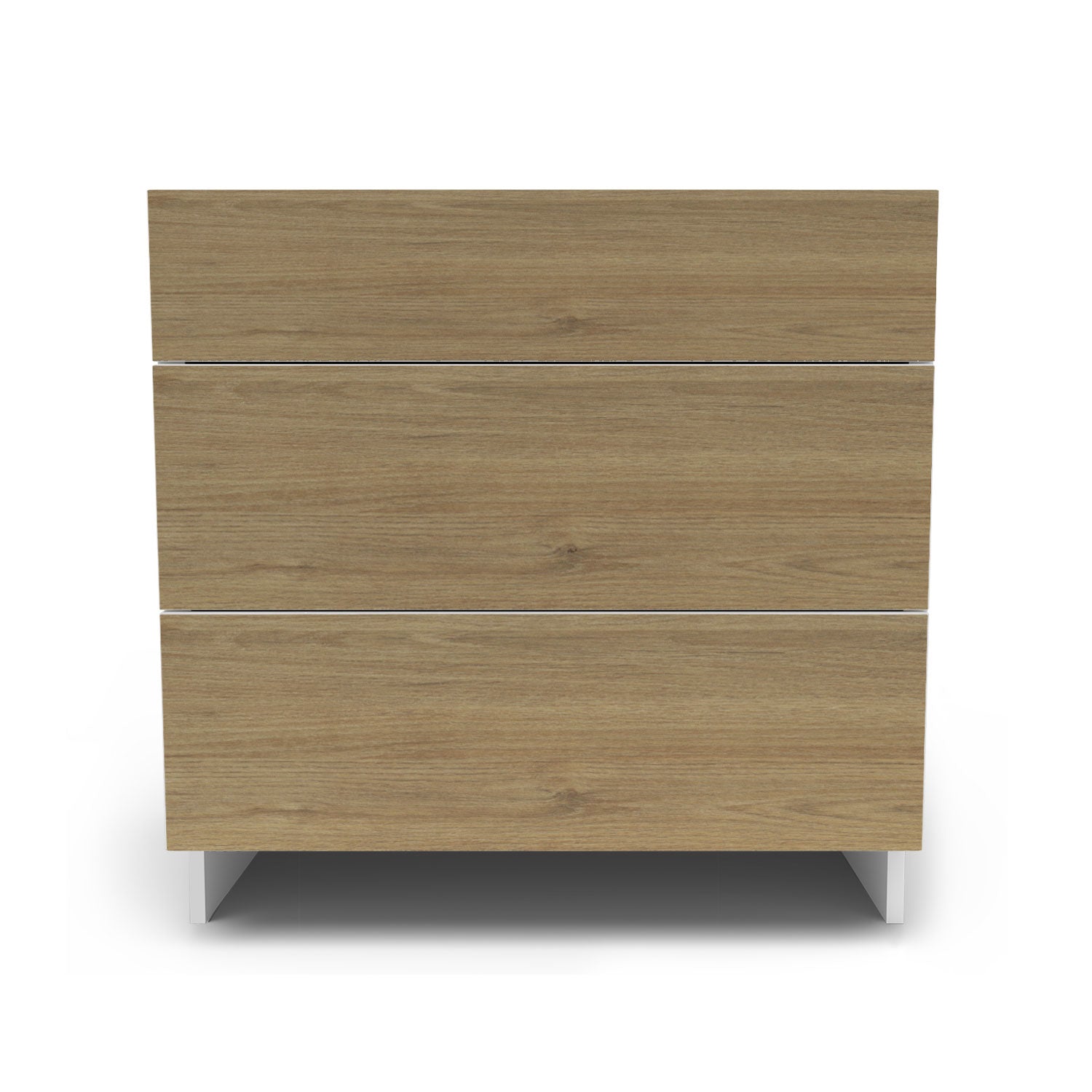 Meuble de cuisine bas - 3 tiroirs fini bois