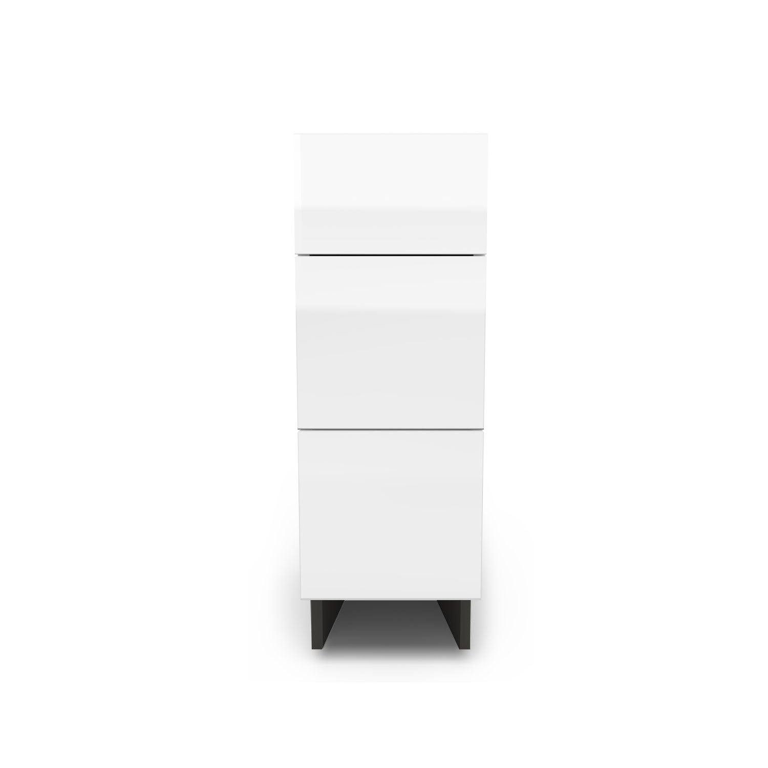 Meuble de cuisine bas - 3 tiroirs fini lustré