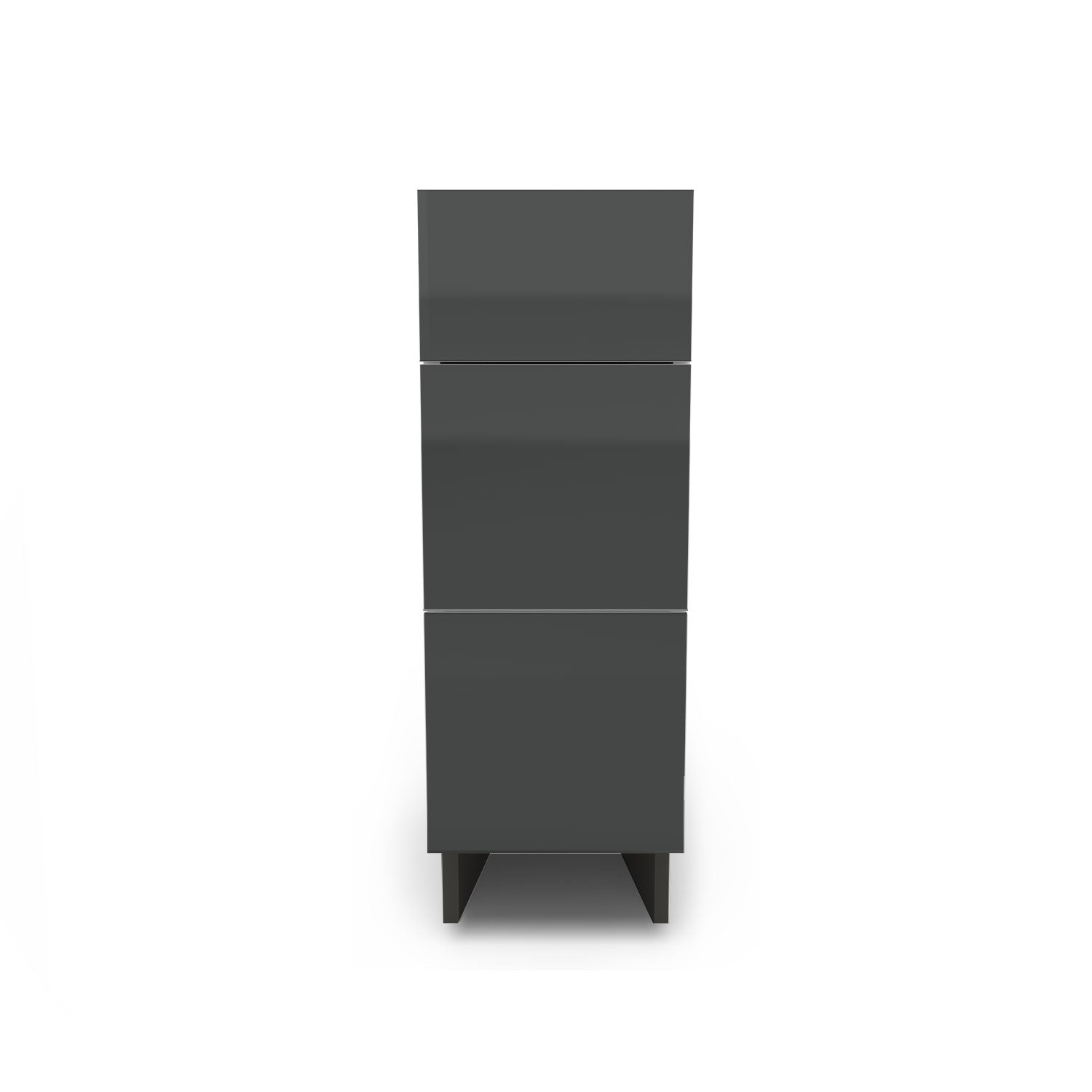 Meuble de cuisine bas - 3 tiroirs fini lustré