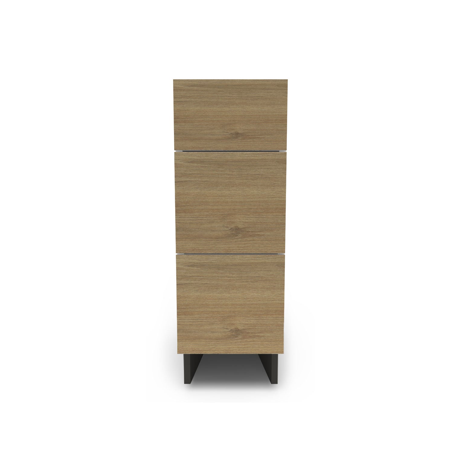 Meuble de cuisine bas - 3 tiroirs fini bois
