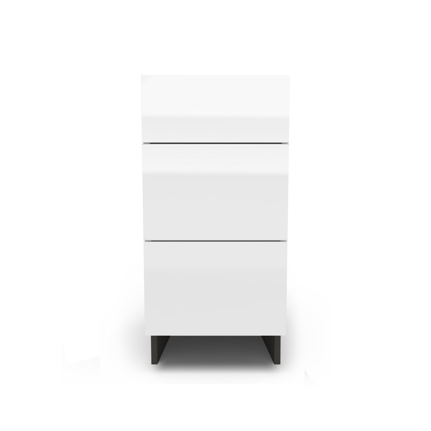 Meuble de cuisine bas - 3 tiroirs fini lustré