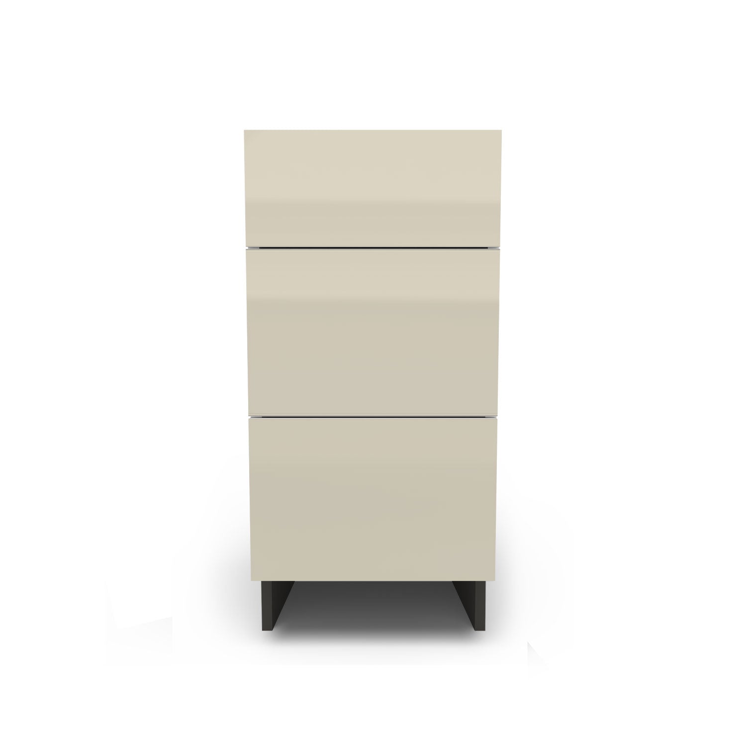 Meuble de cuisine bas - 3 tiroirs fini lustré