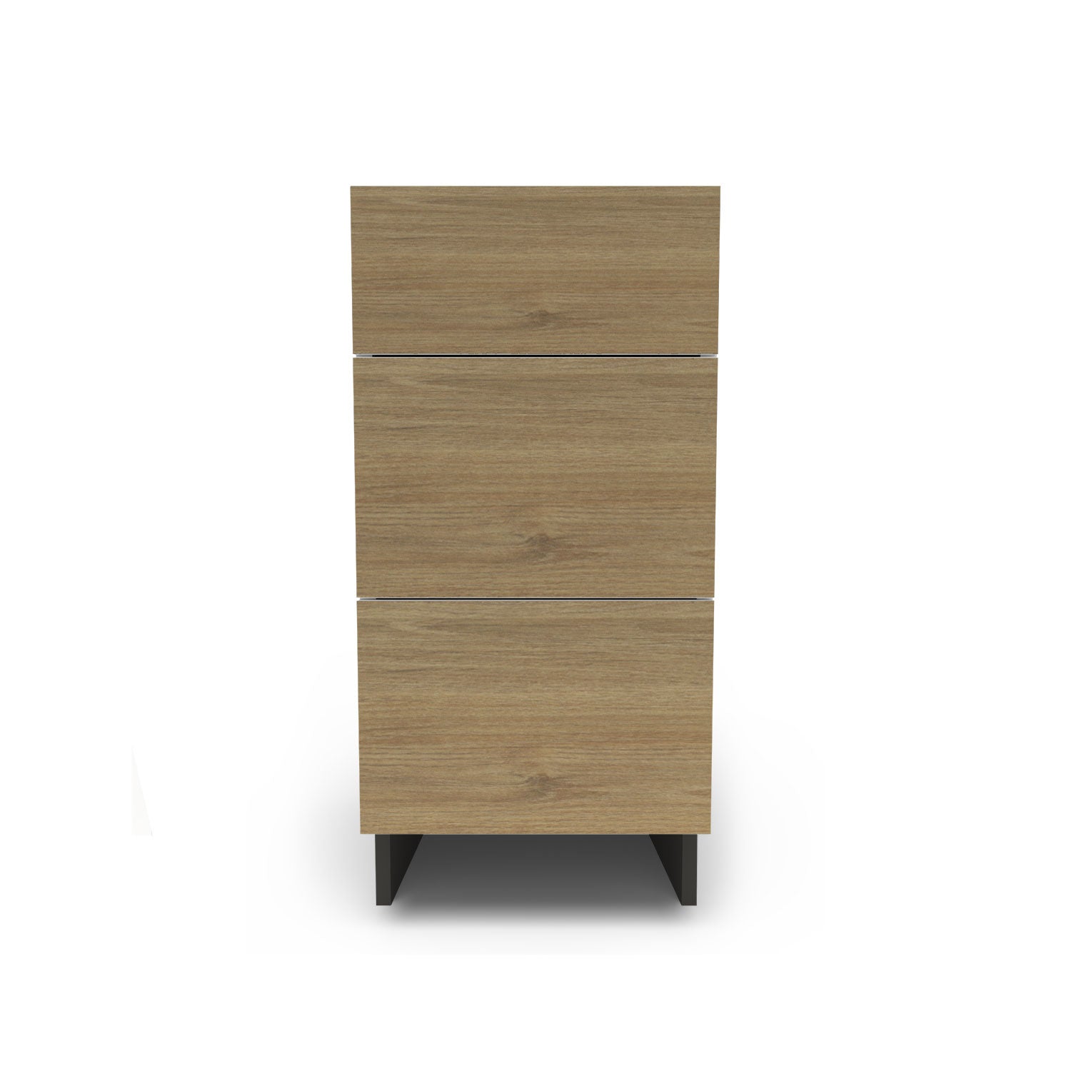 Meuble de cuisine bas - 3 tiroirs fini bois