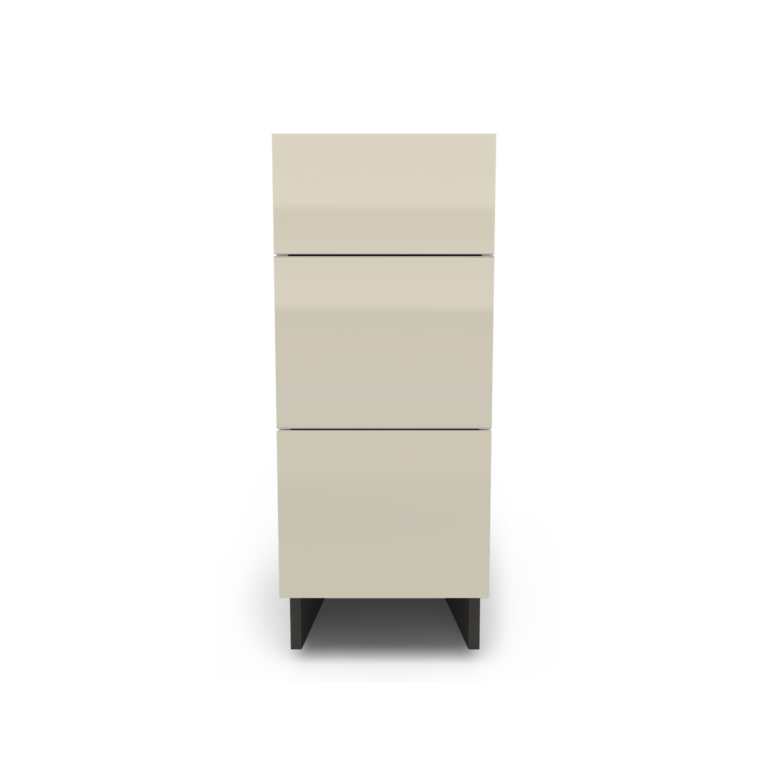 Meuble de cuisine bas - 3 tiroirs fini lustré