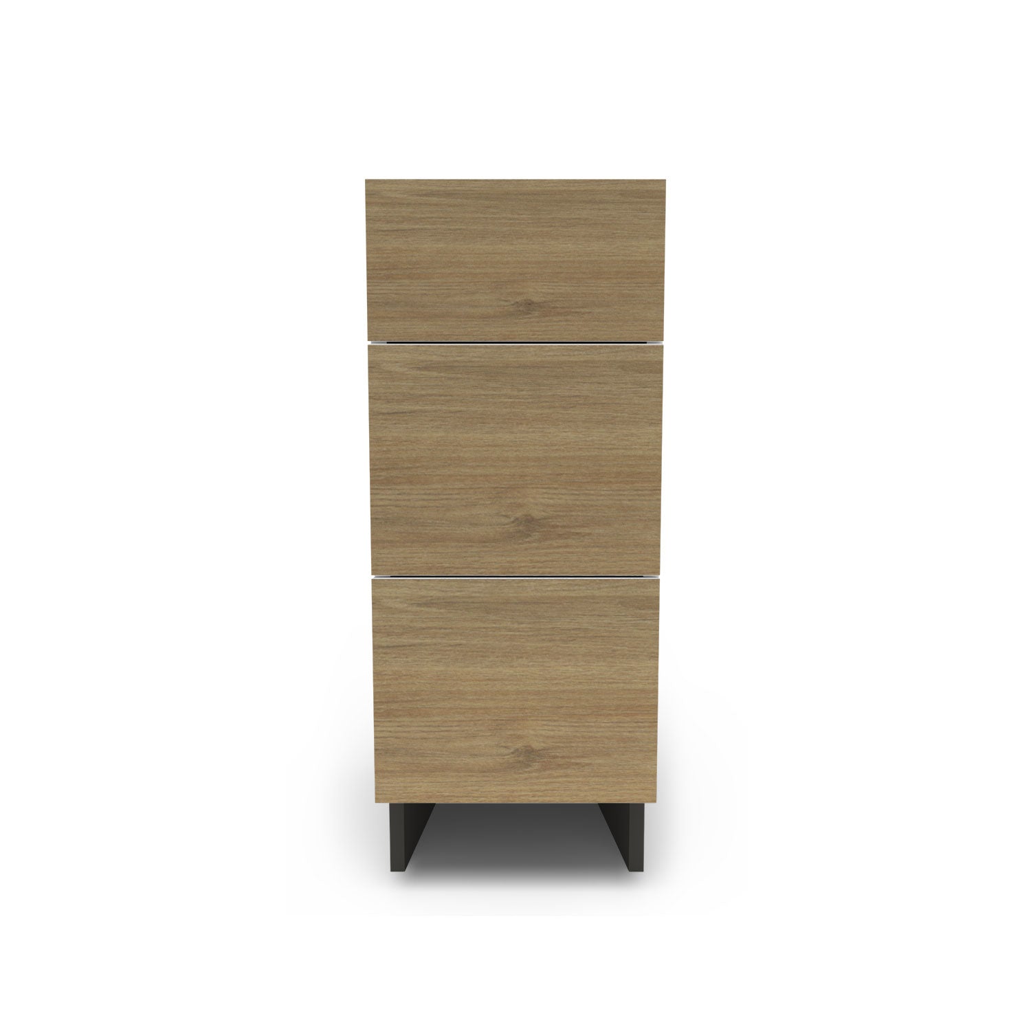 Meuble de cuisine bas - 3 tiroirs fini bois