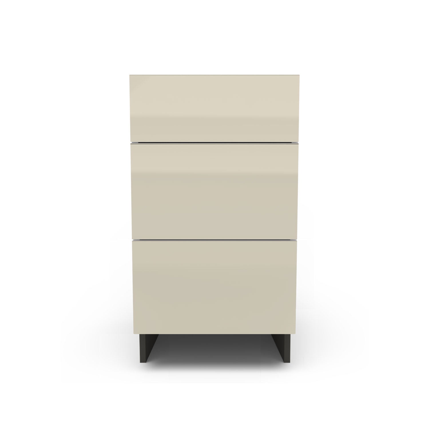Meuble de cuisine bas - 3 tiroirs fini lustré