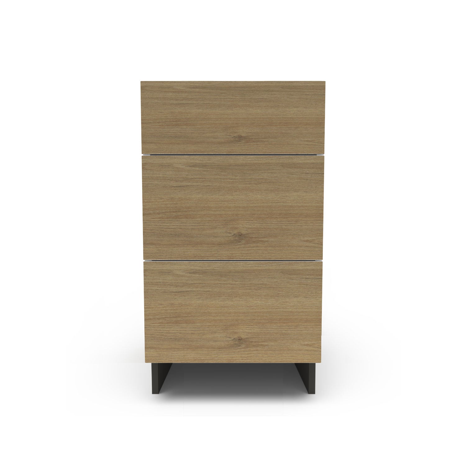 Meuble de cuisine bas - 3 tiroirs fini bois