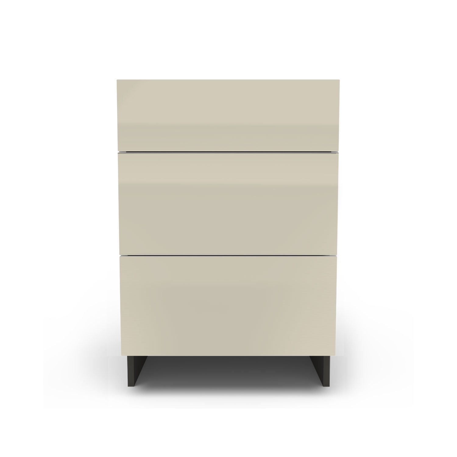 Meuble de cuisine bas - 3 tiroirs fini lustré