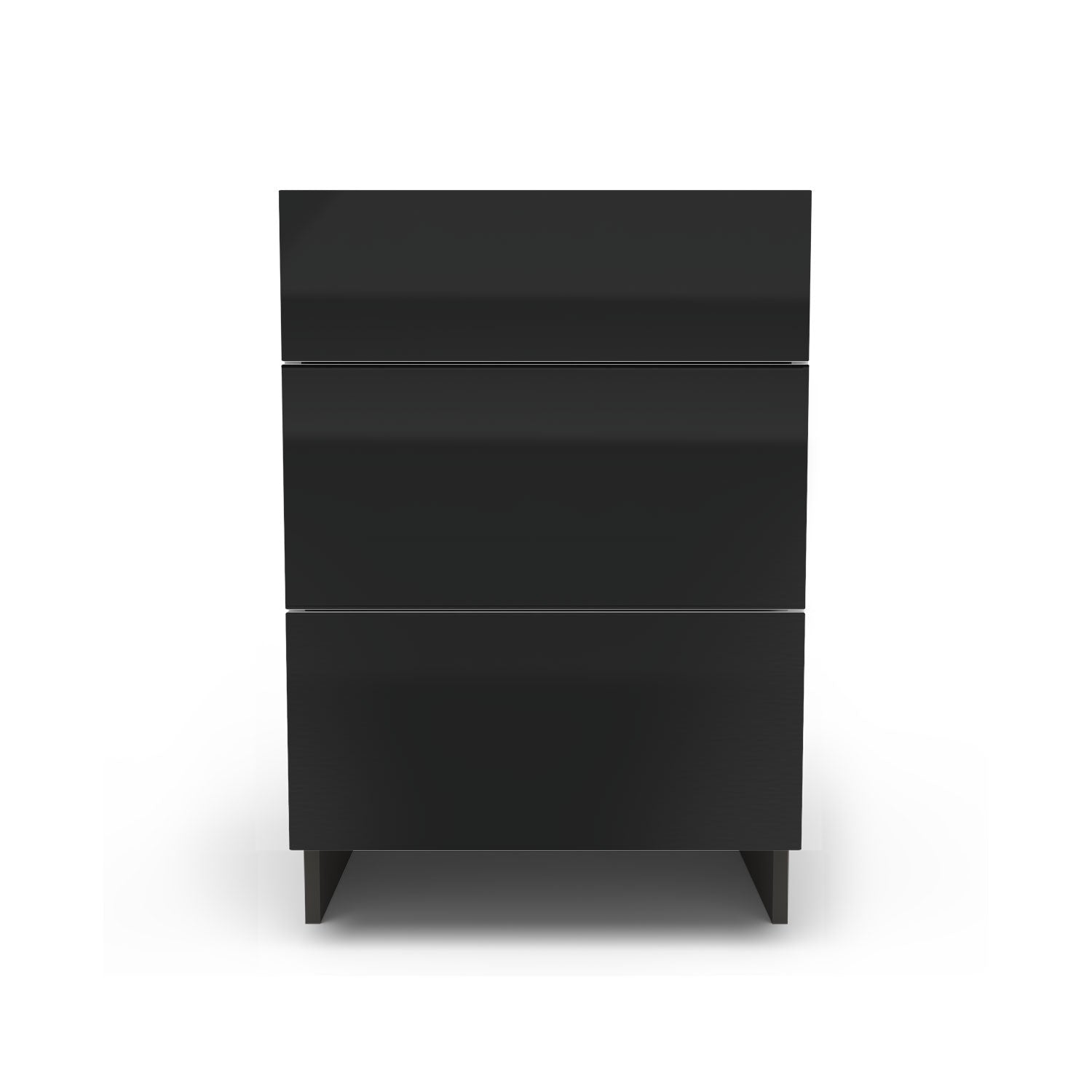 Meuble de cuisine bas - 3 tiroirs fini lustré