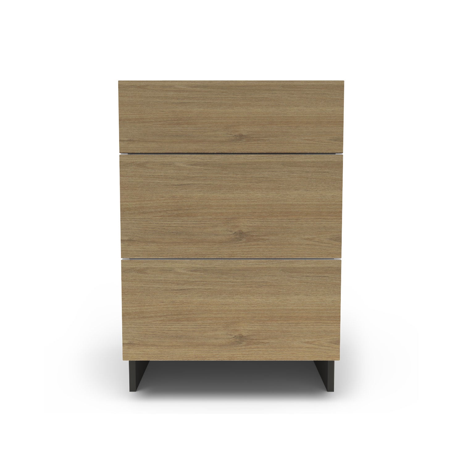 Meuble de cuisine bas - 3 tiroirs fini bois