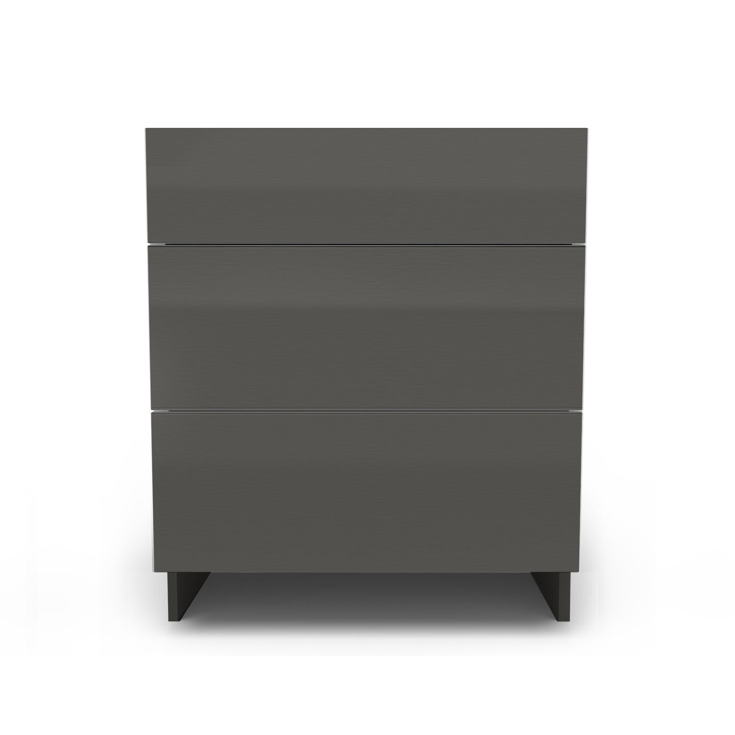 Meuble de cuisine bas - 3 tiroirs fini lustré
