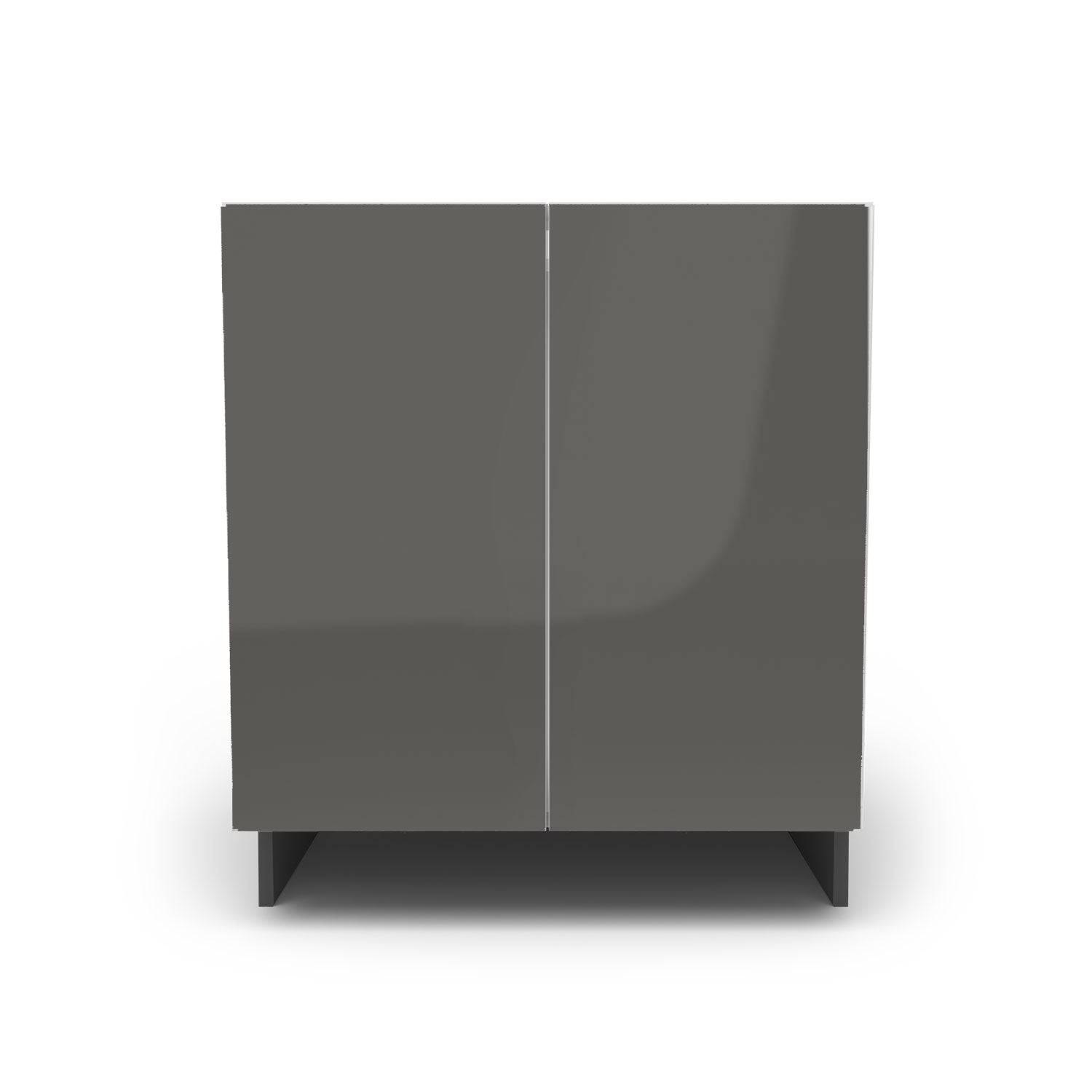 Meuble de cuisine bas - porte fini lustré