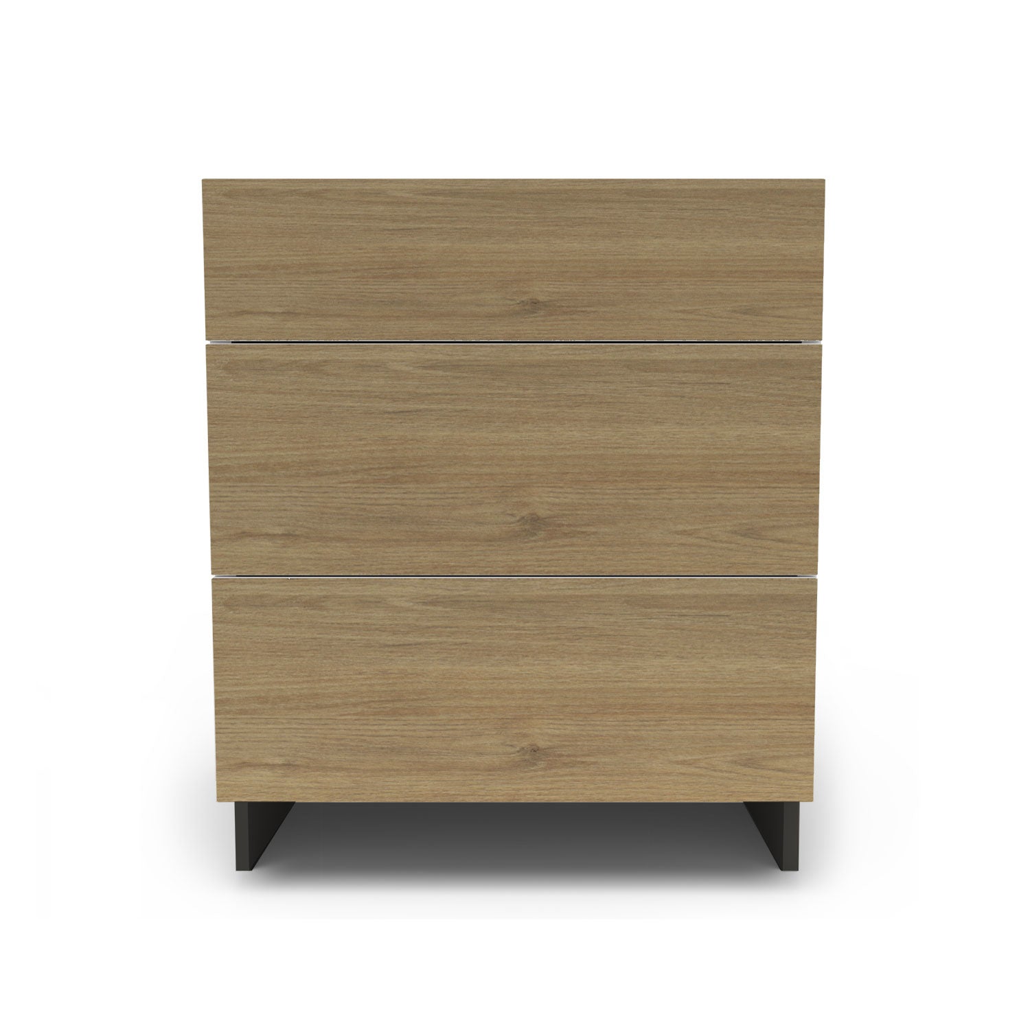 Meuble de cuisine bas - 3 tiroirs fini bois