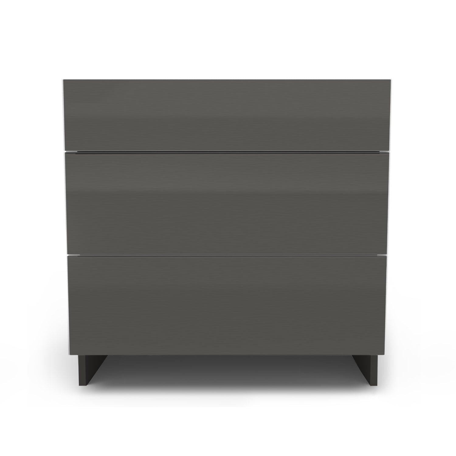 Meuble de cuisine bas - 3 tiroirs fini lustré