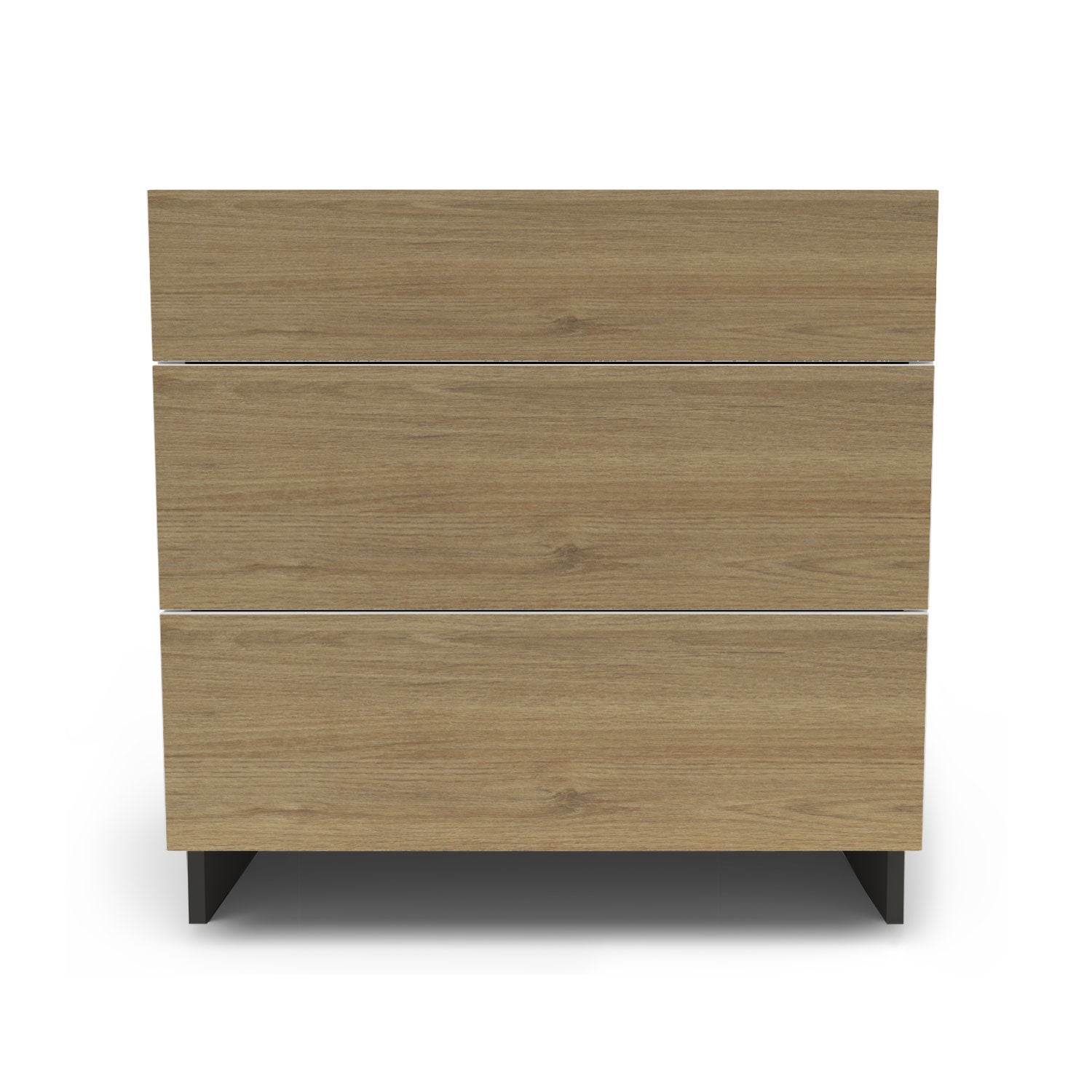Meuble de cuisine bas - 3 tiroirs fini bois