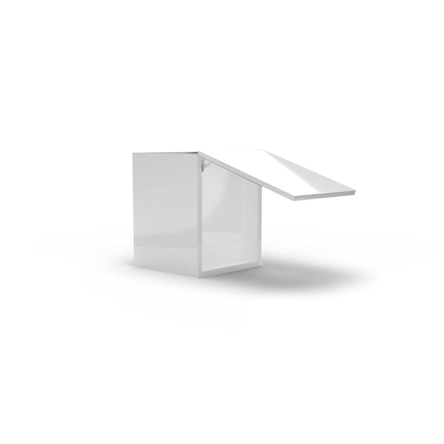 Meuble de cuisine haut - porte horizontale fini lustré