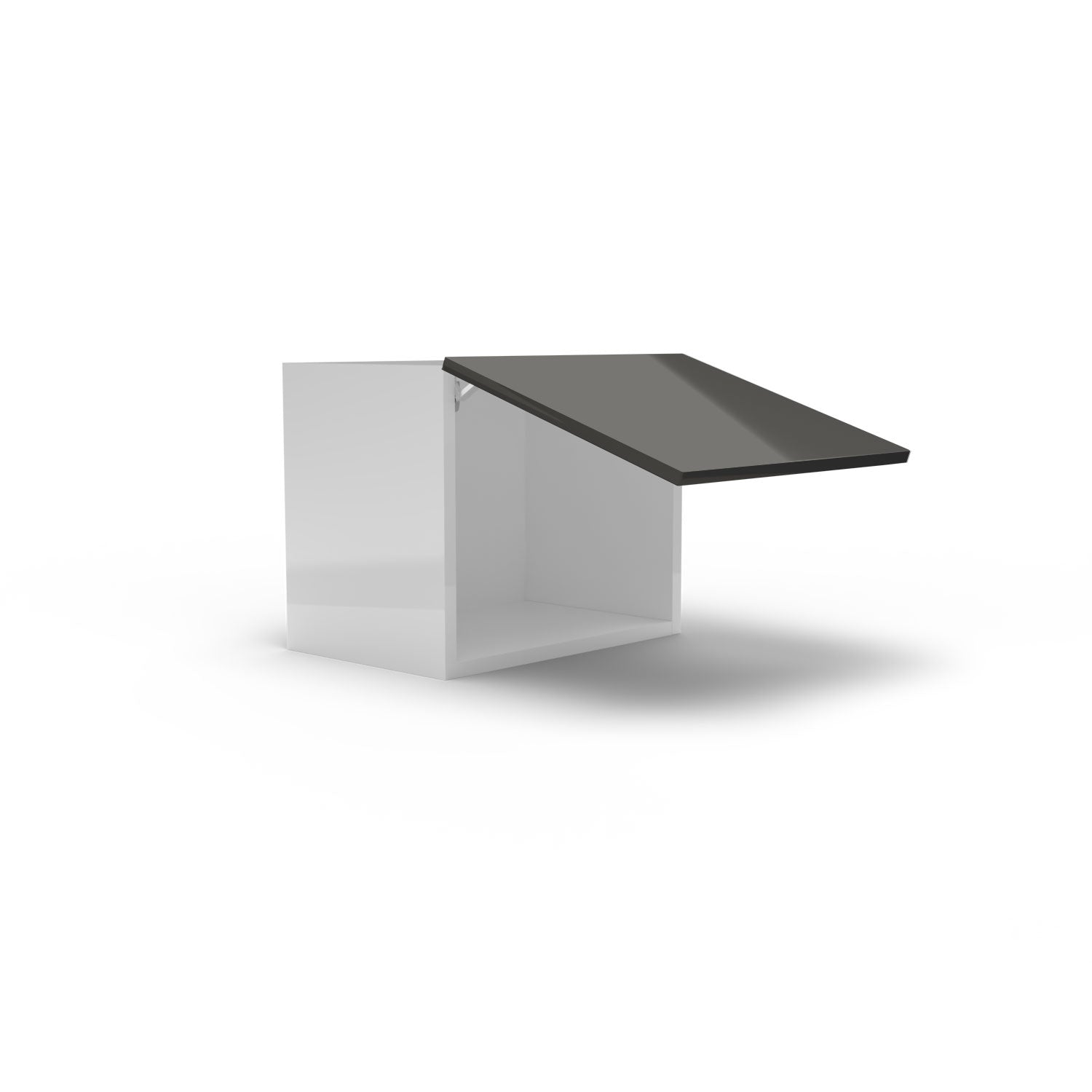 Meuble de cuisine haut - porte horizontale fini lustré