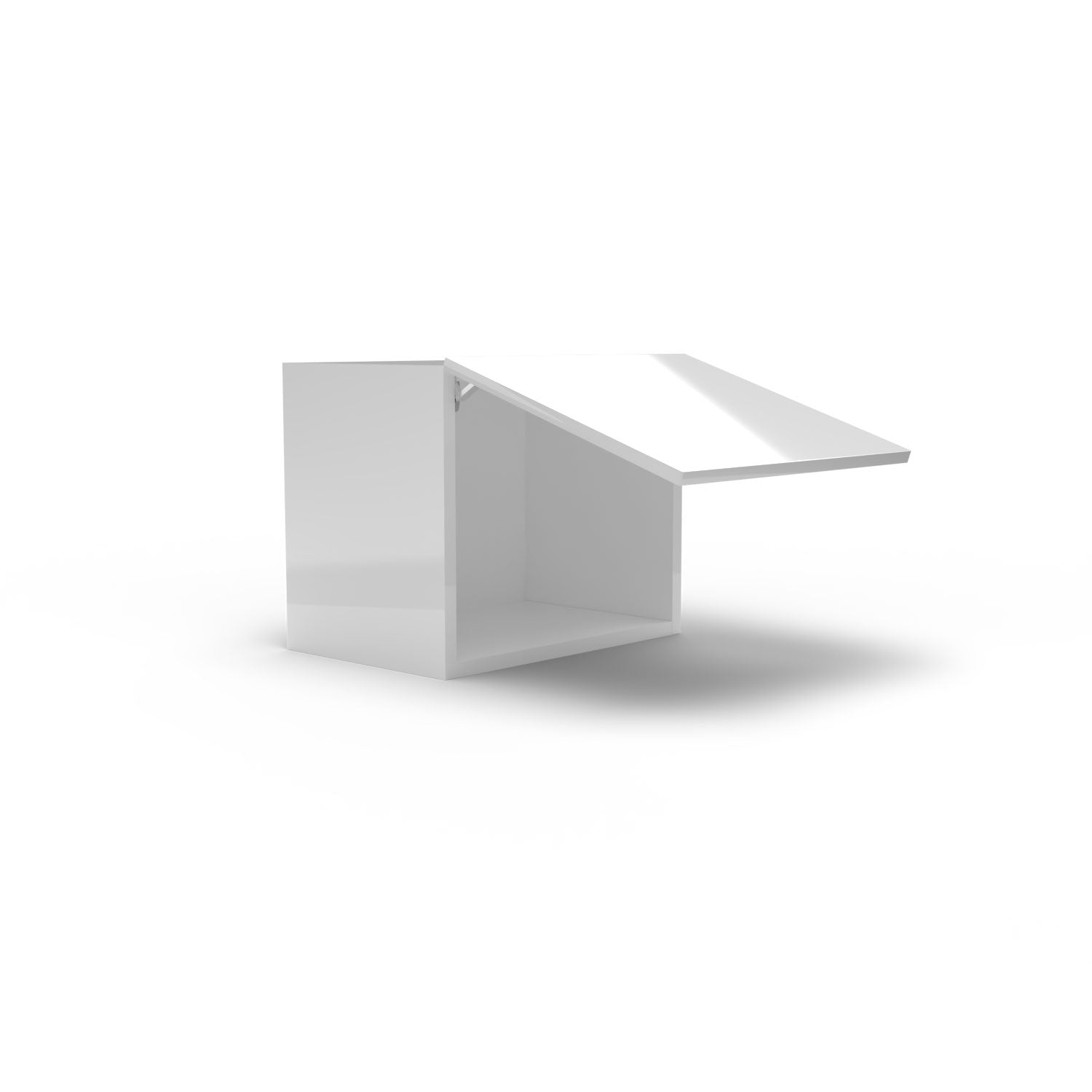 Meuble de cuisine haut - porte horizontale fini lustré