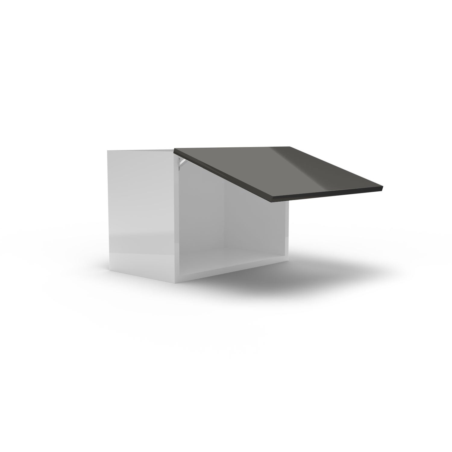 Meuble de cuisine haut - porte horizontale fini lustré