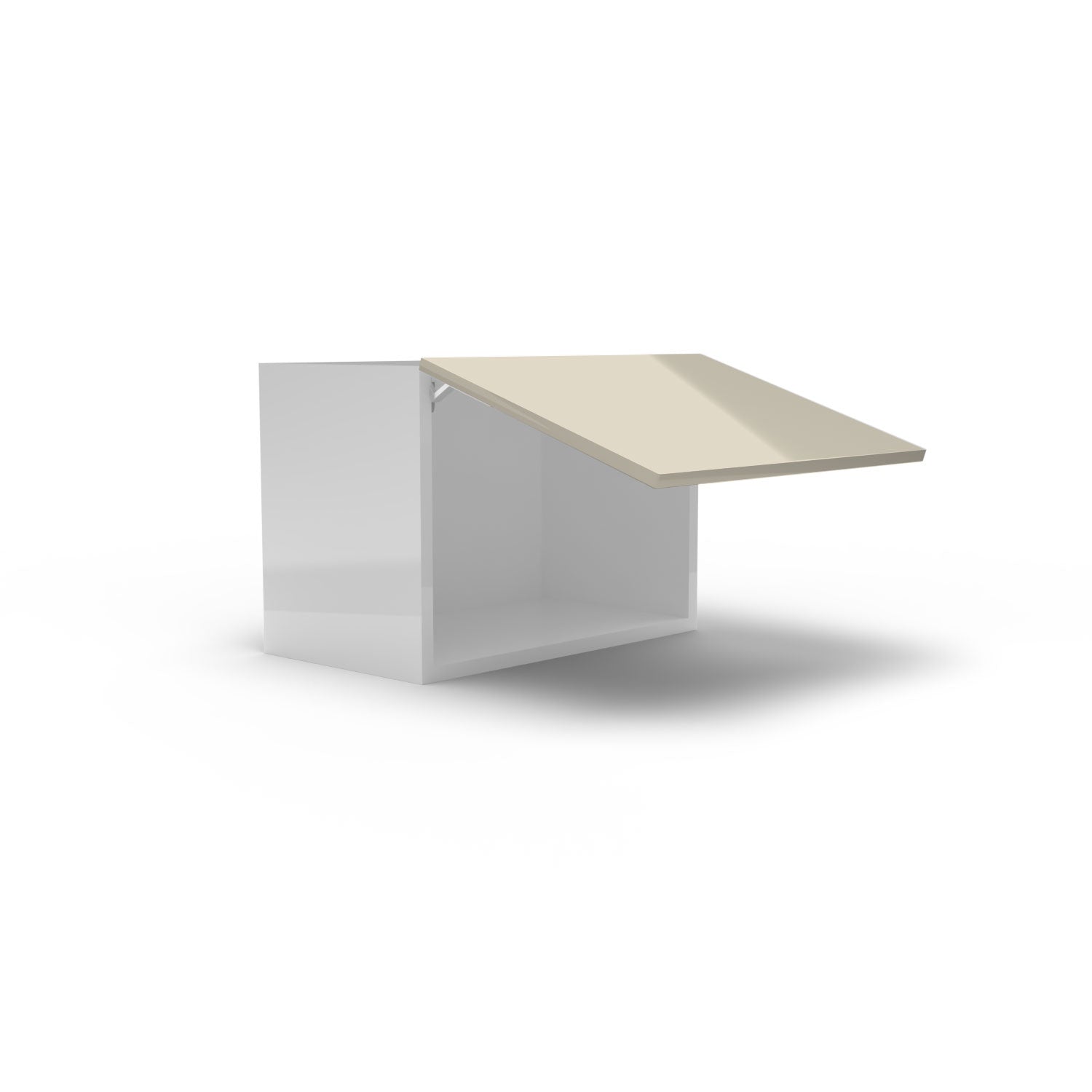 Meuble de cuisine haut - porte horizontale fini lustré