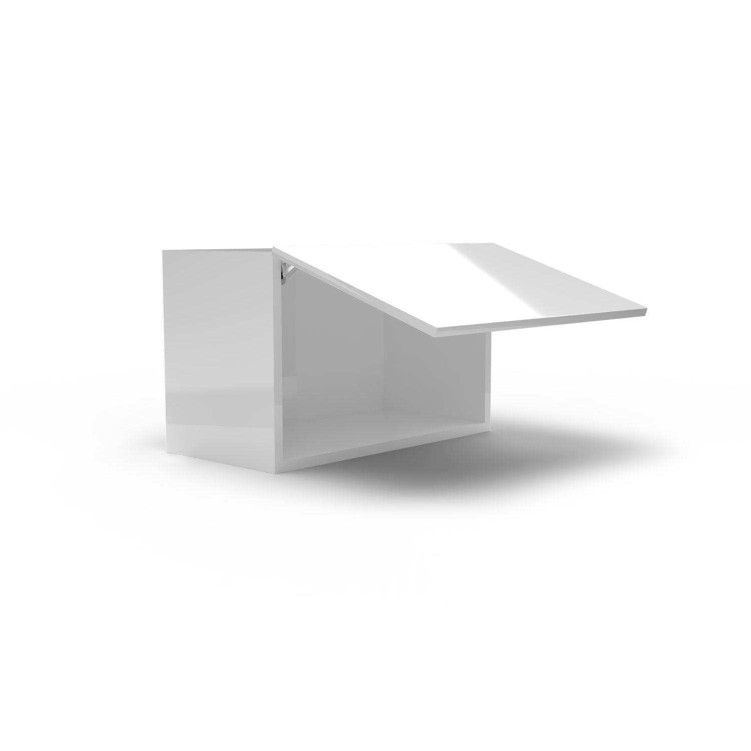 Meuble de cuisine haut - porte horizontale fini lustré