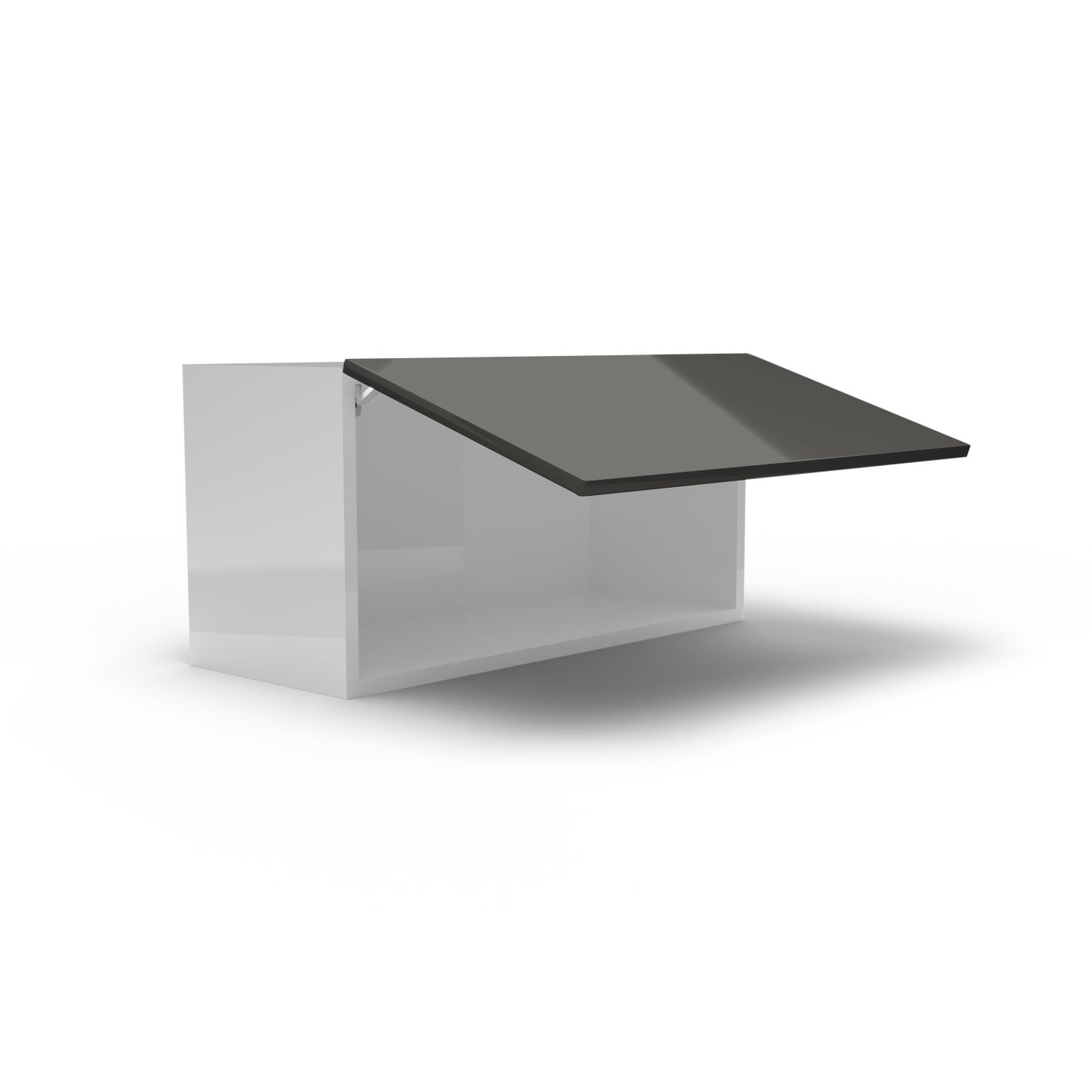 Meuble de cuisine haut - porte horizontale fini lustré