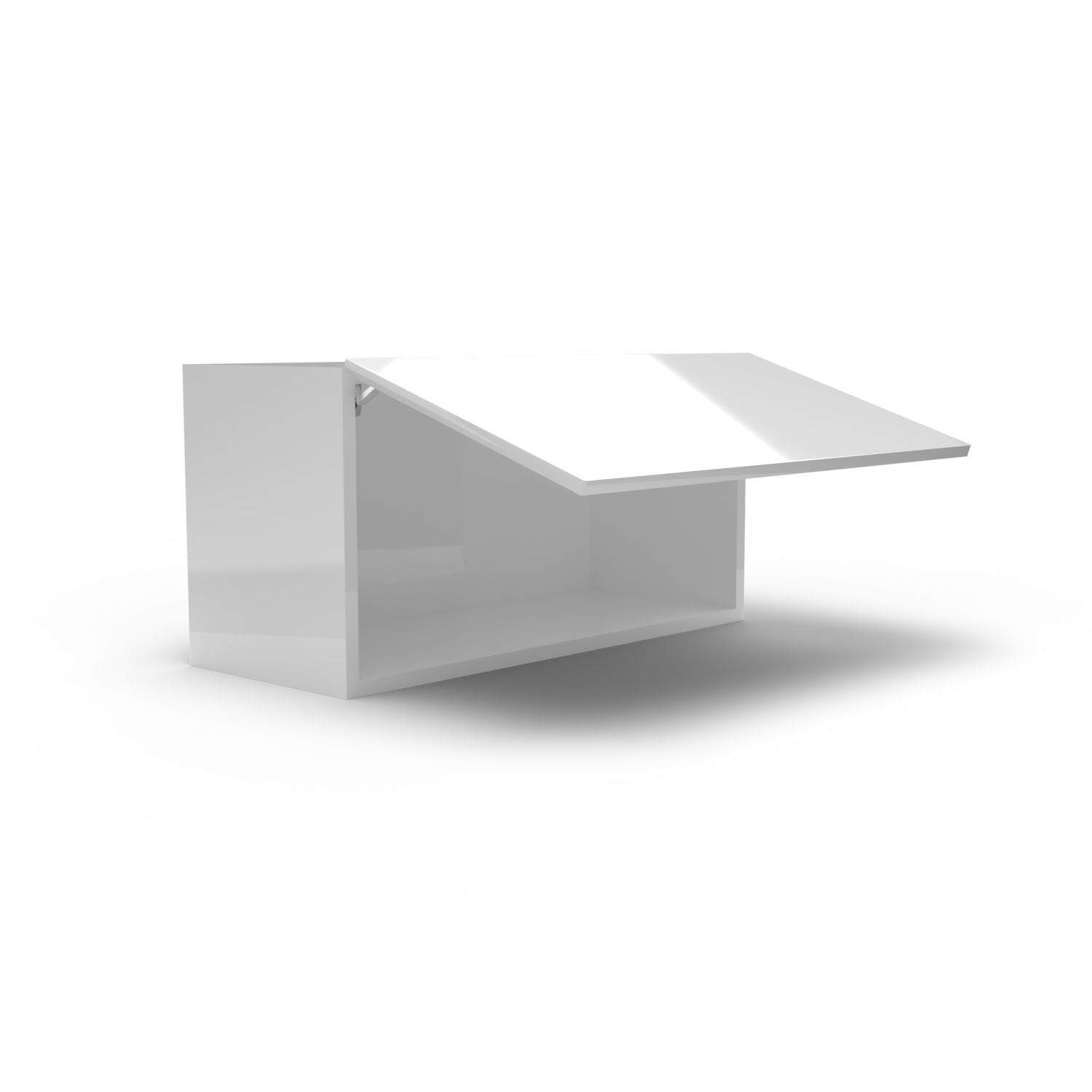 Meuble de cuisine haut - porte horizontale fini lustré