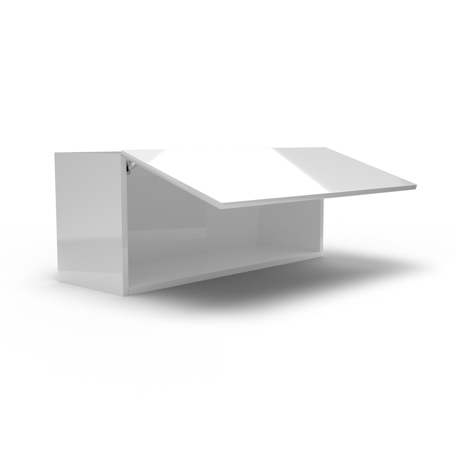 Meuble de cuisine haut - porte horizontale fini lustré