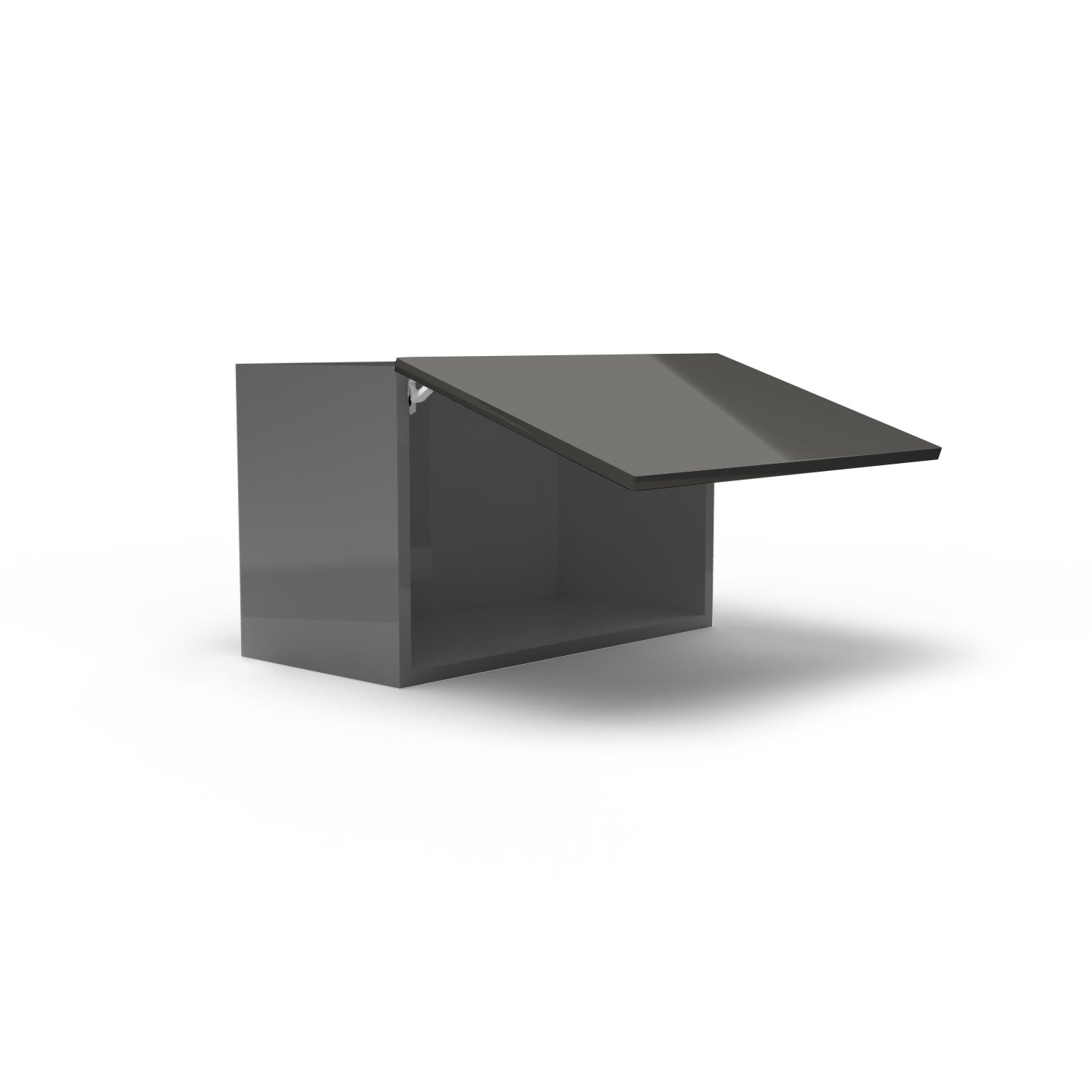 Meuble de cuisine haut - porte horizontale fini lustré