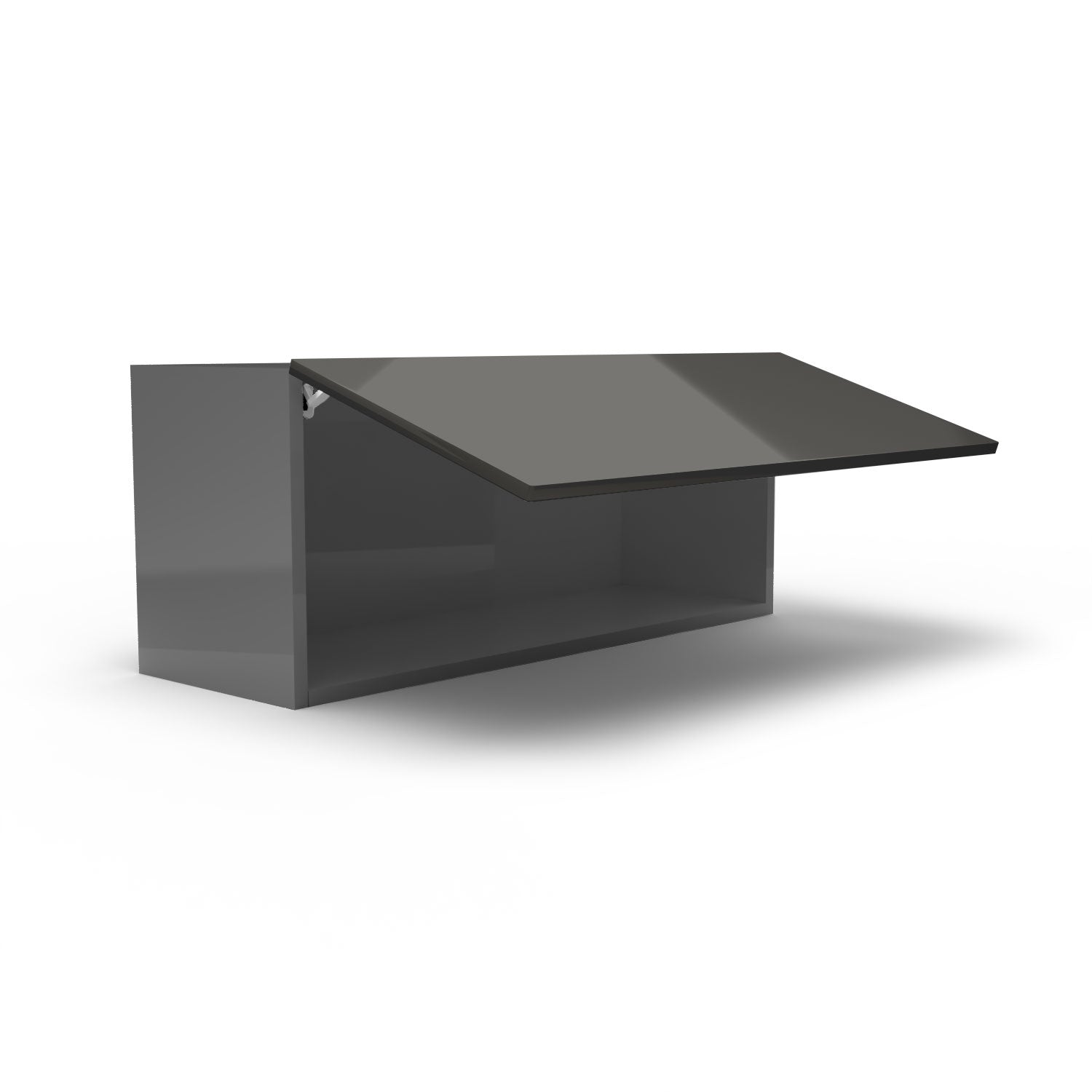Meuble de cuisine haut - porte horizontale fini lustré