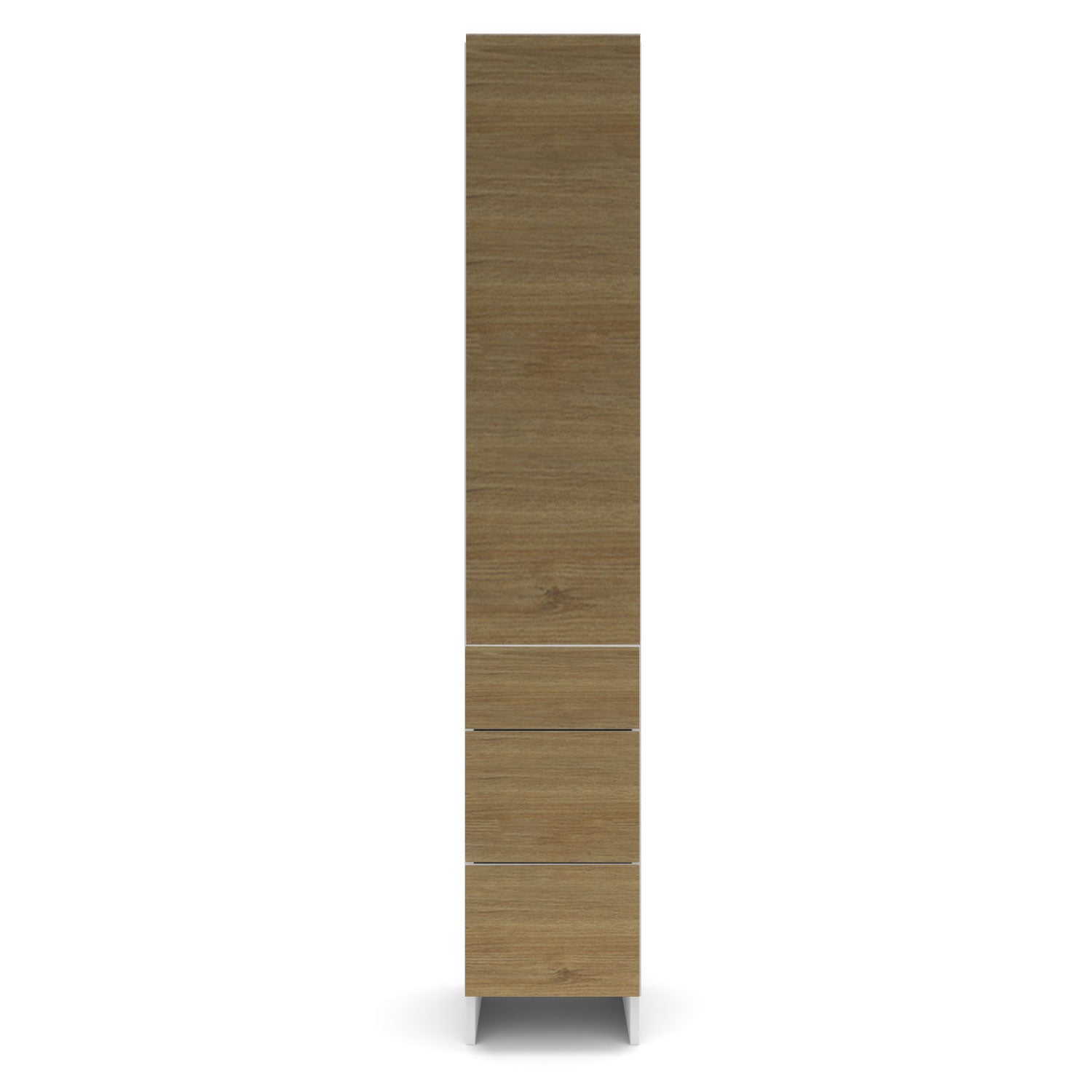 Meubles de cuisine pleine hauteur - porte / tiroir fini bois